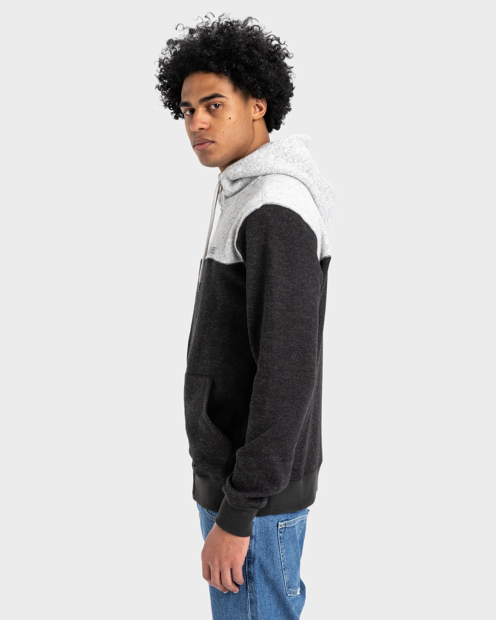 Mens Keller Block Zip-Up Hoodie
