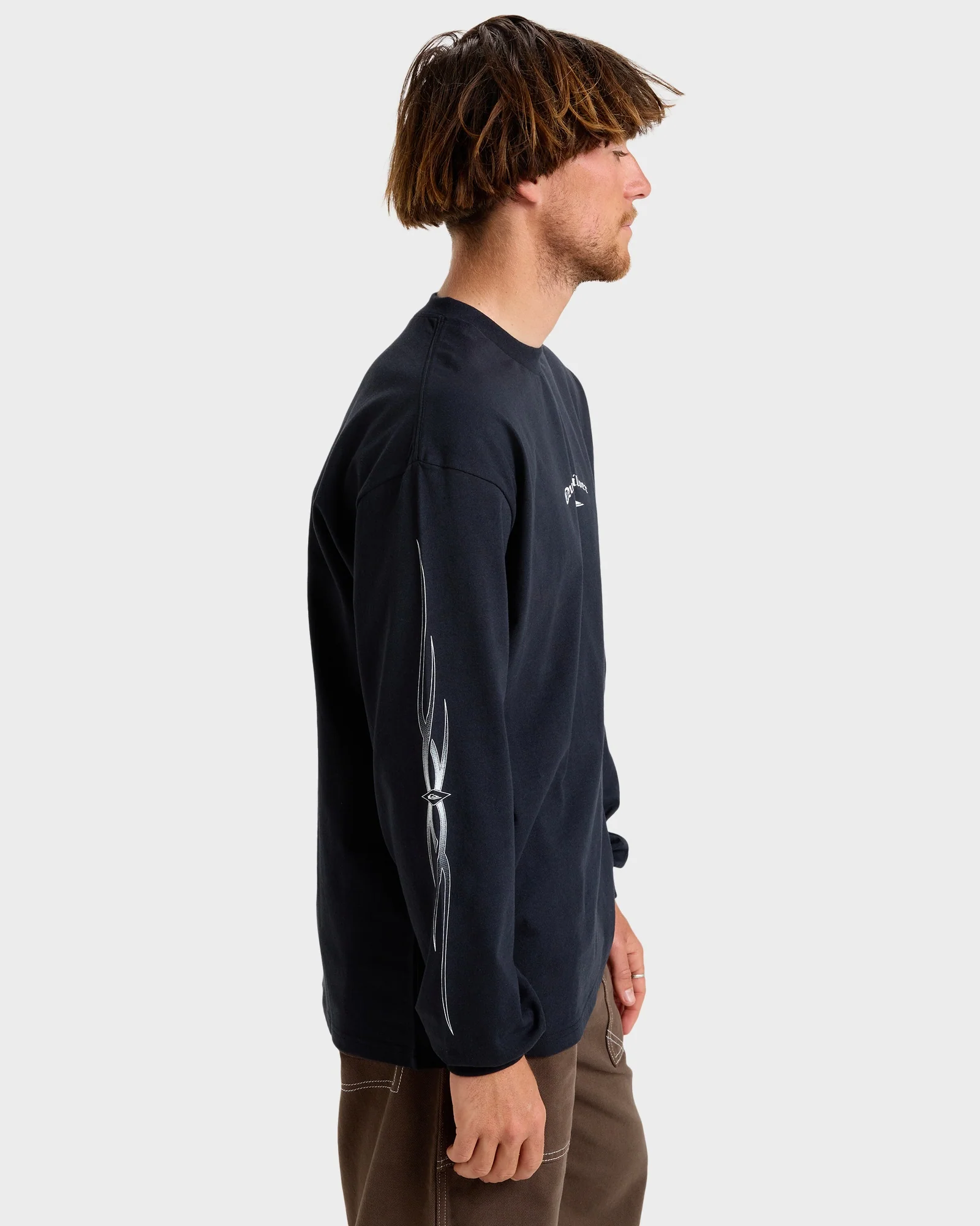 Mens Strech Tribal Long Sleeve T-Shirt