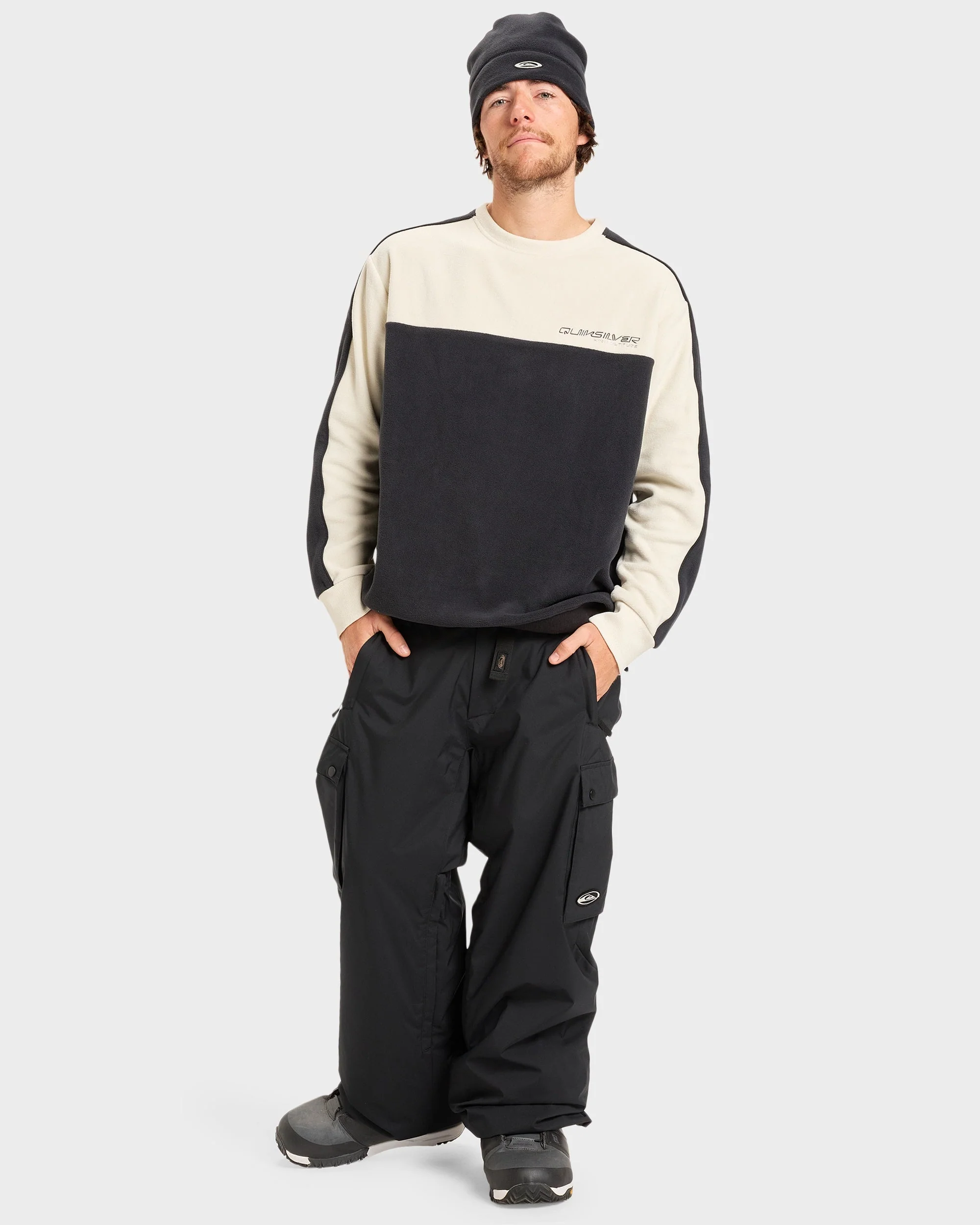 Mens Snow Down Cargo Snow Pants