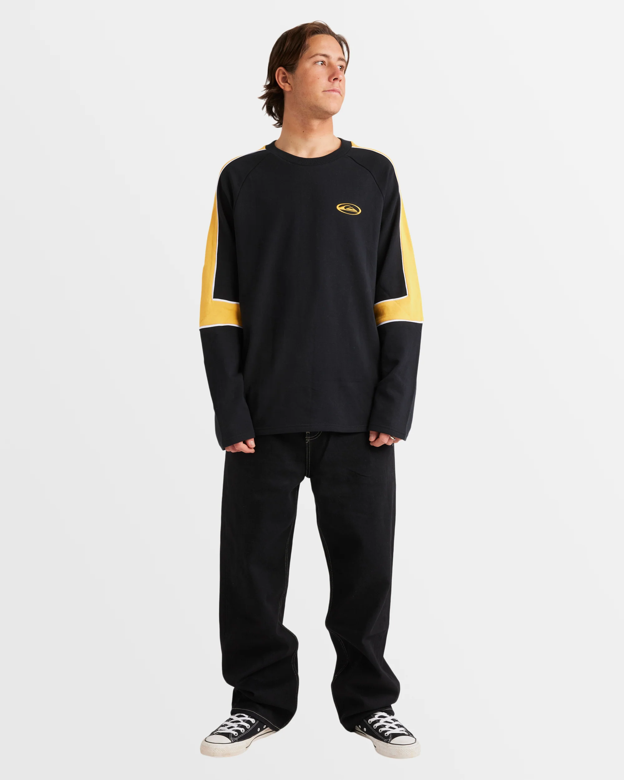 Mens Saturn Panel Crew Neck Sweatshirt