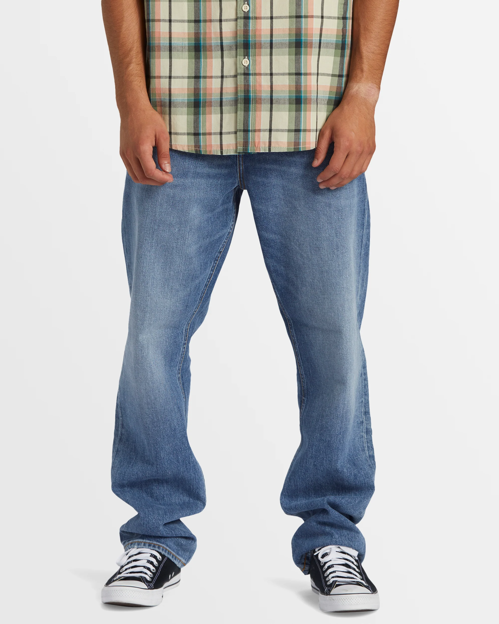 Mens Modern Wave Salt Water Straight Fit Jeans