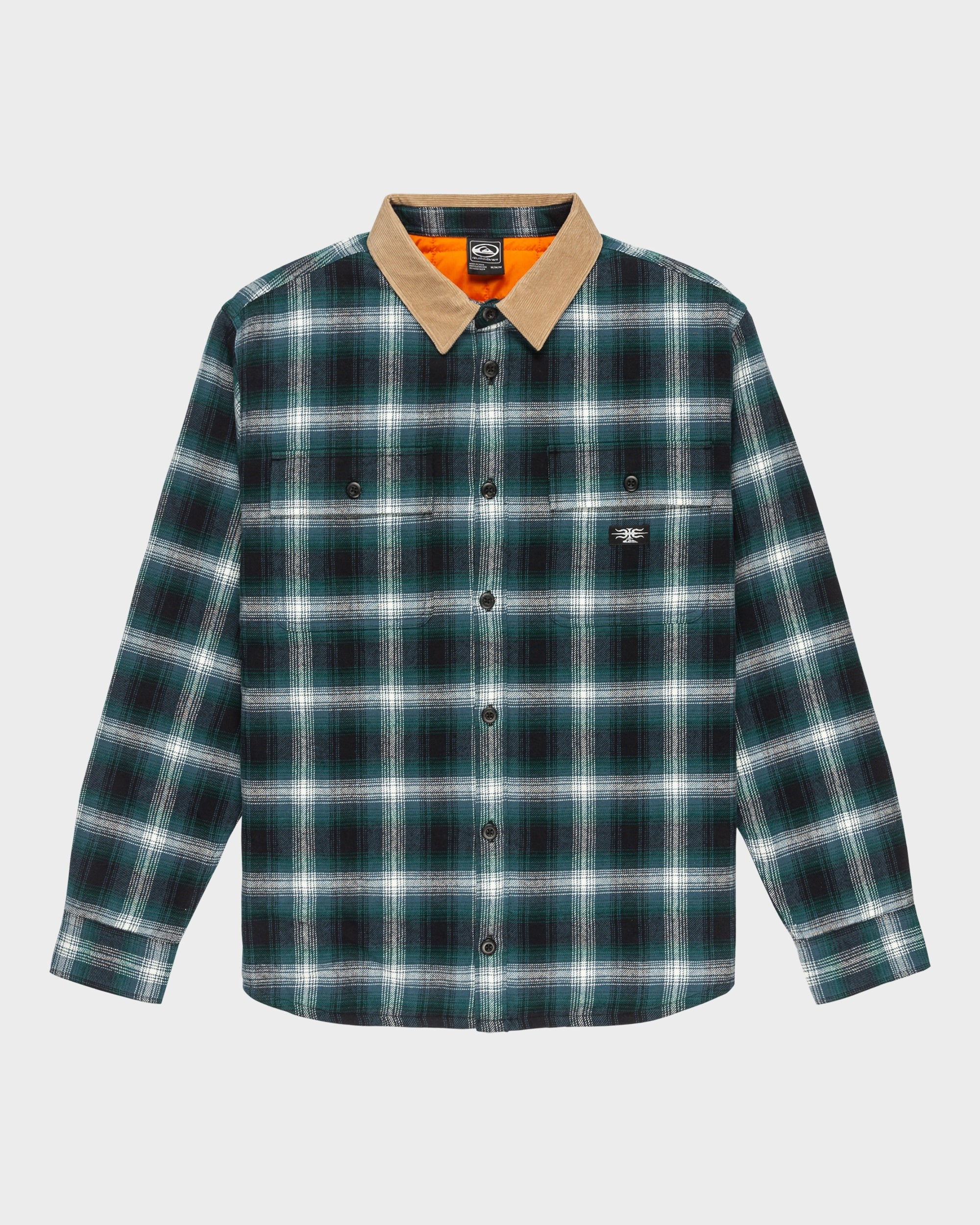 Mens Shadow Check Long Sleeve Shirt