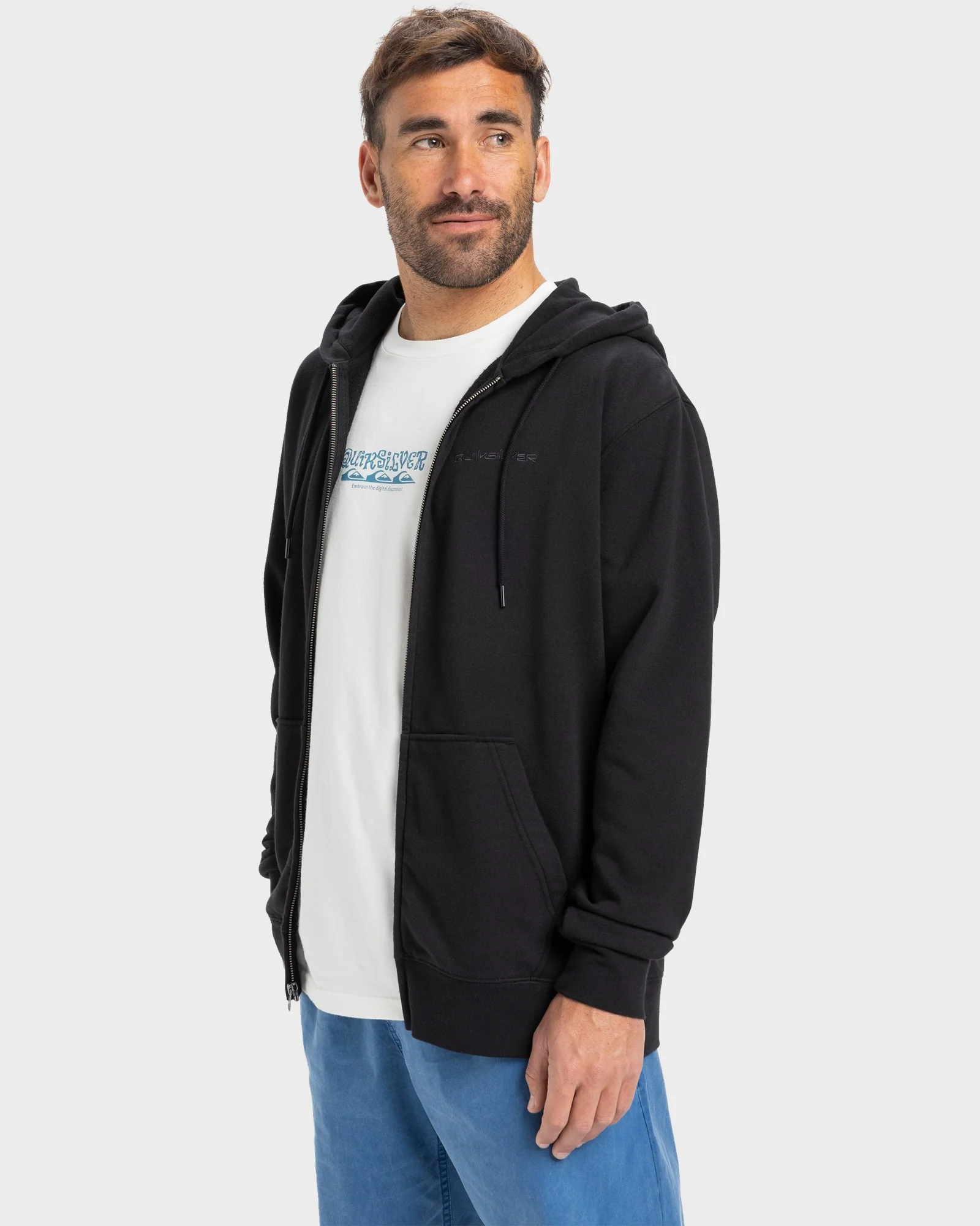 Mens Salt Water Zip-Up Hoodie