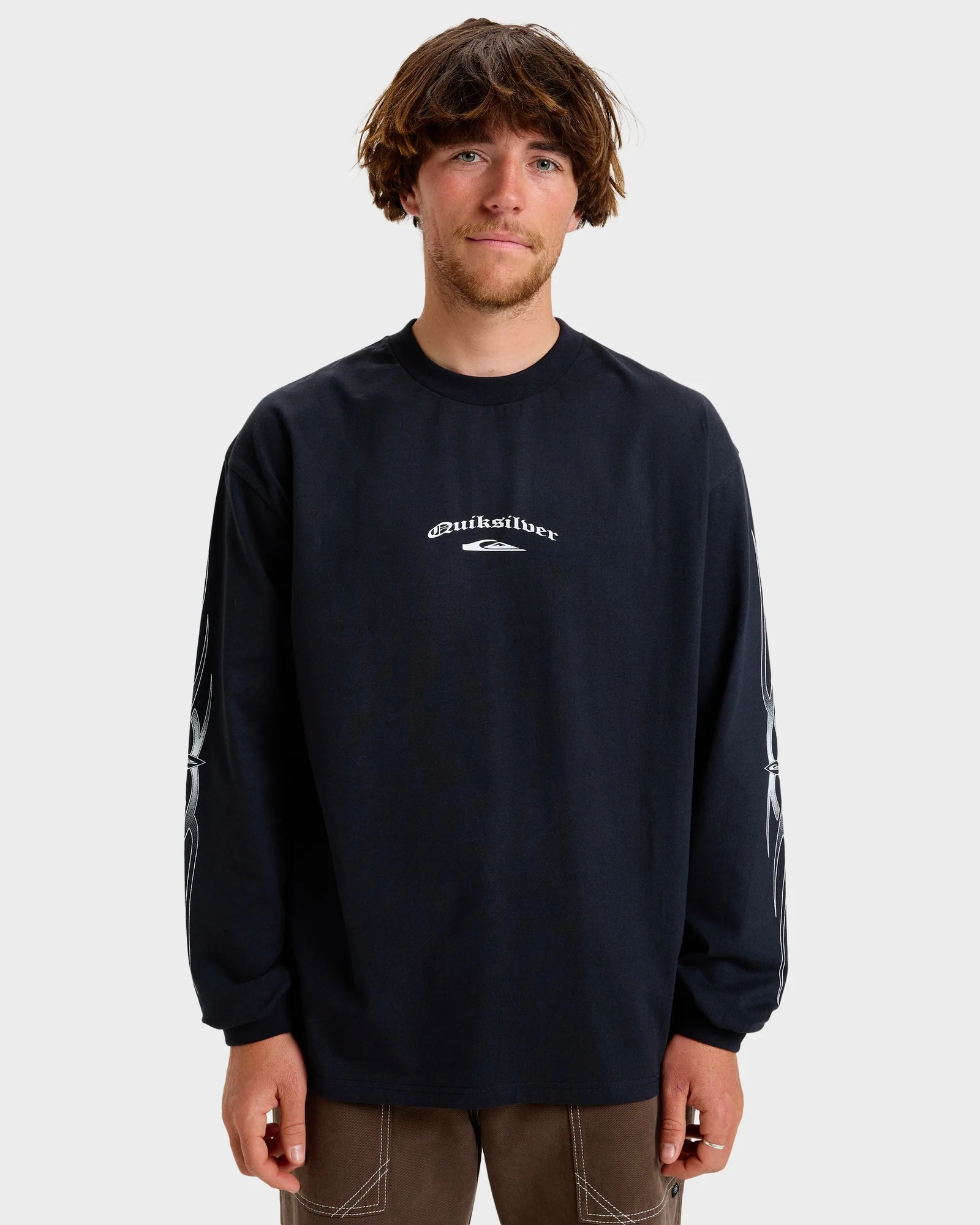 Mens Strech Tribal Long Sleeve T-Shirt