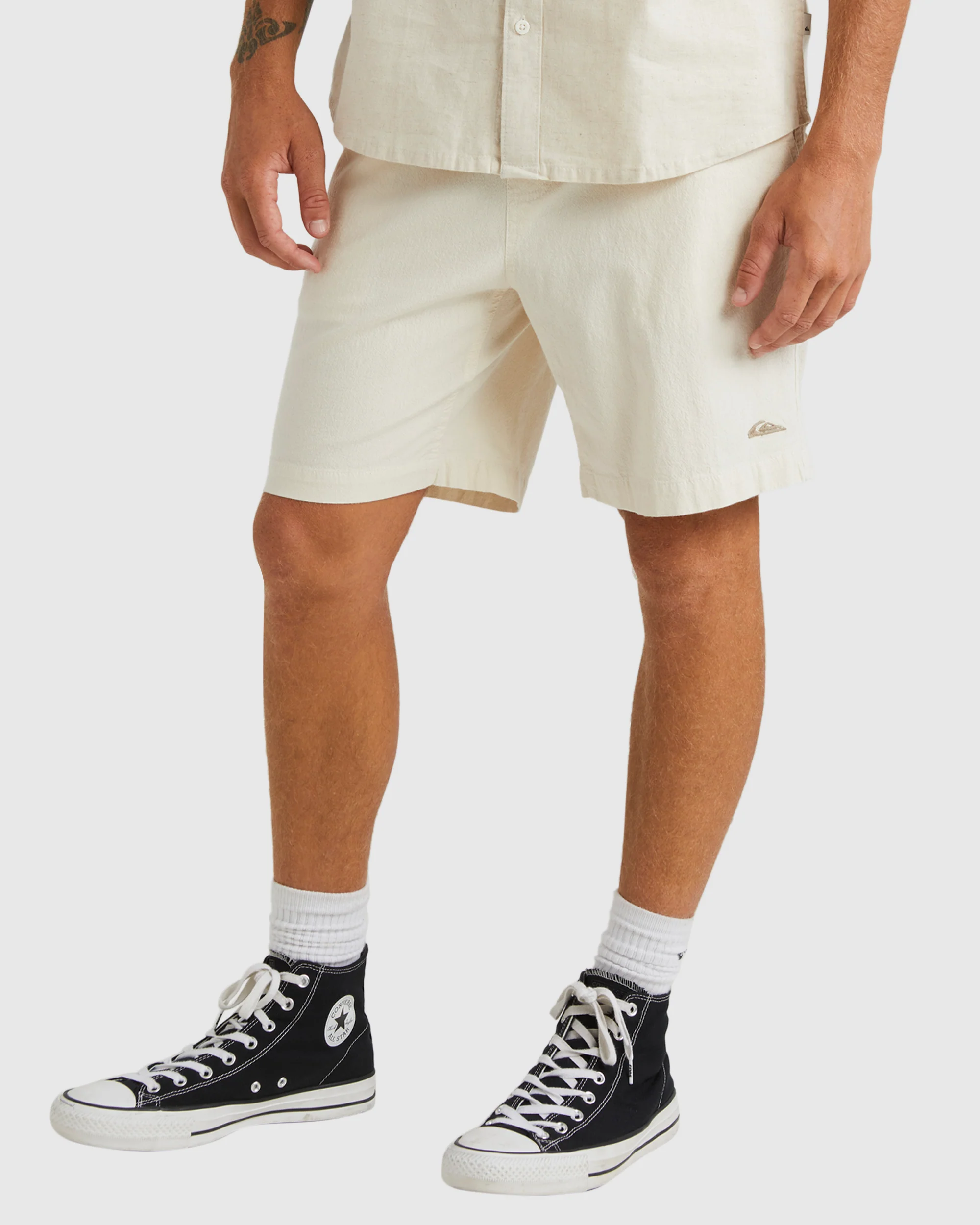 Mens Palm Waves 17 Elasticated Walk Shorts