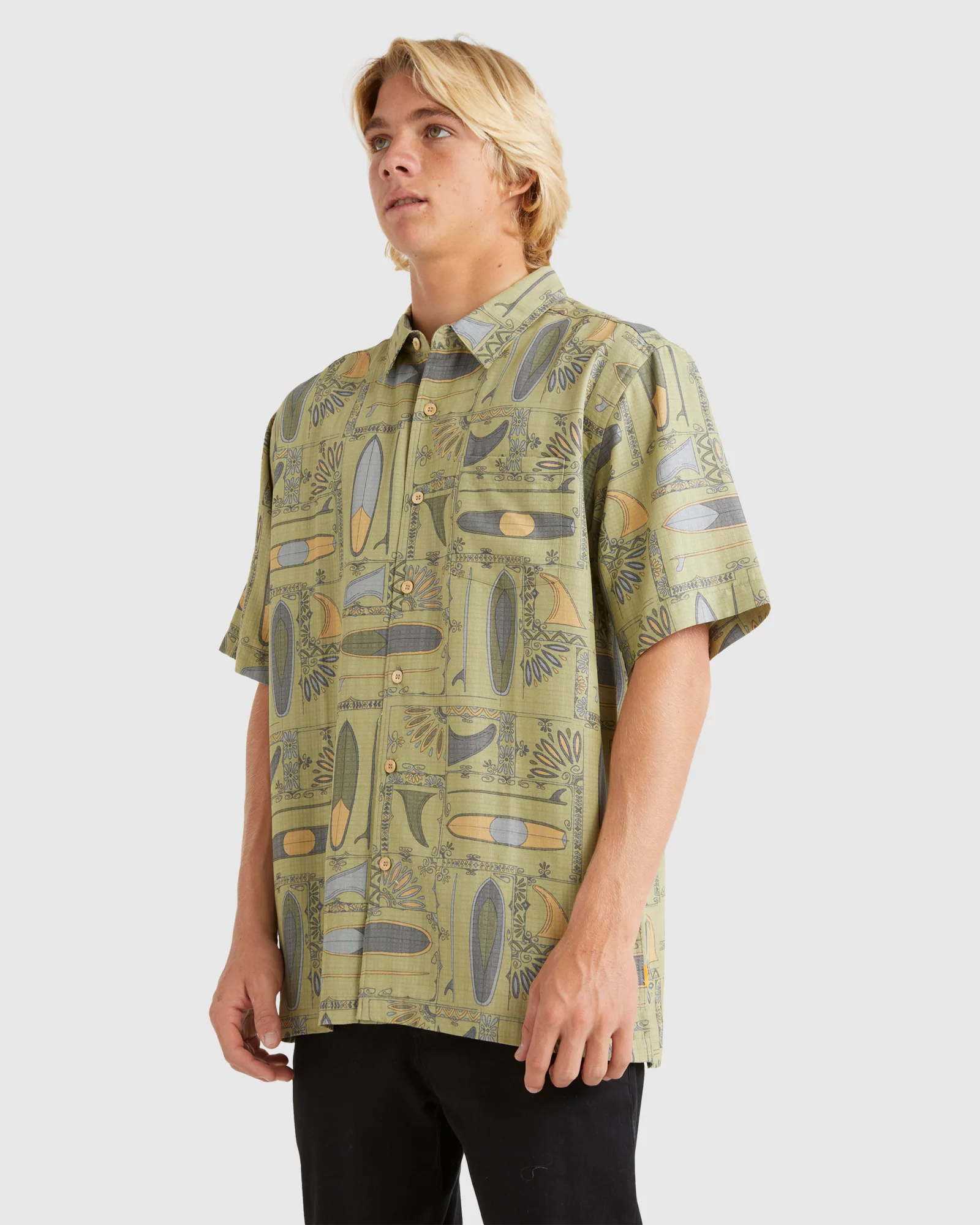 Mens Long Boards Short Sleeve Shirt