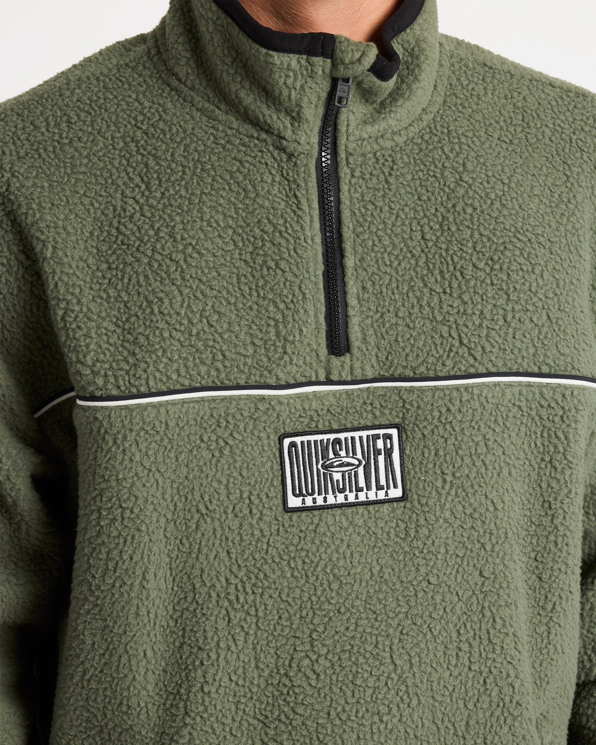 Mens Aus Stack Polar Pullover Sweatshirt