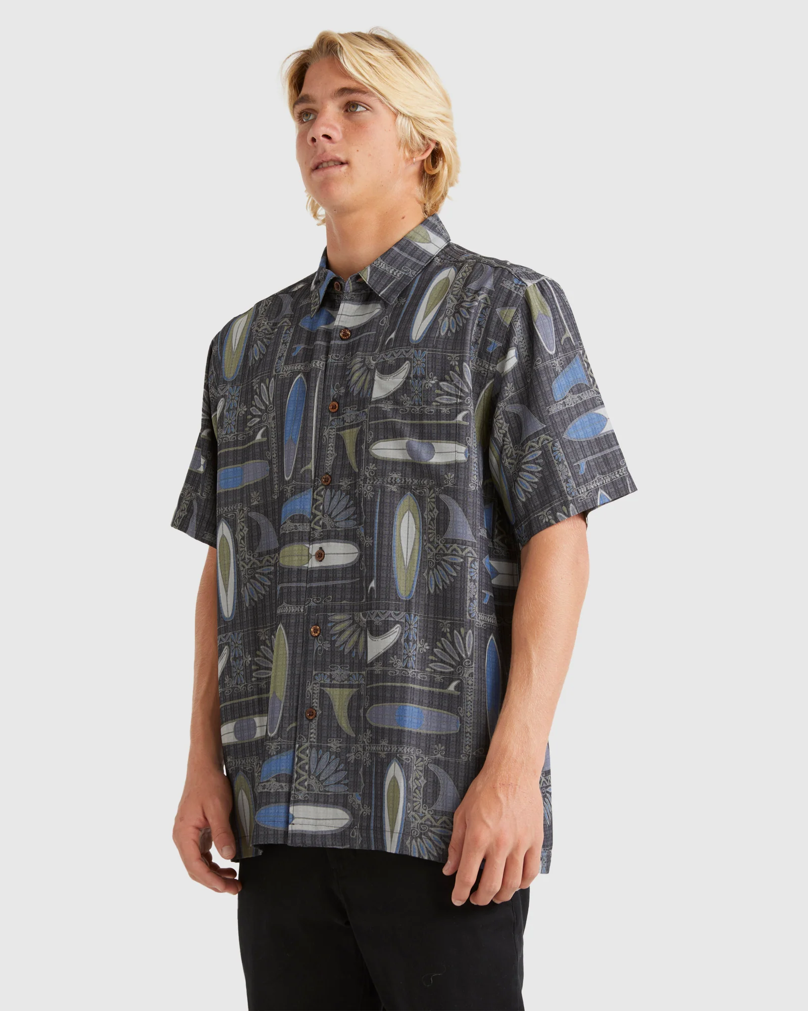 Mens Long Boards Short Sleeve Shirt