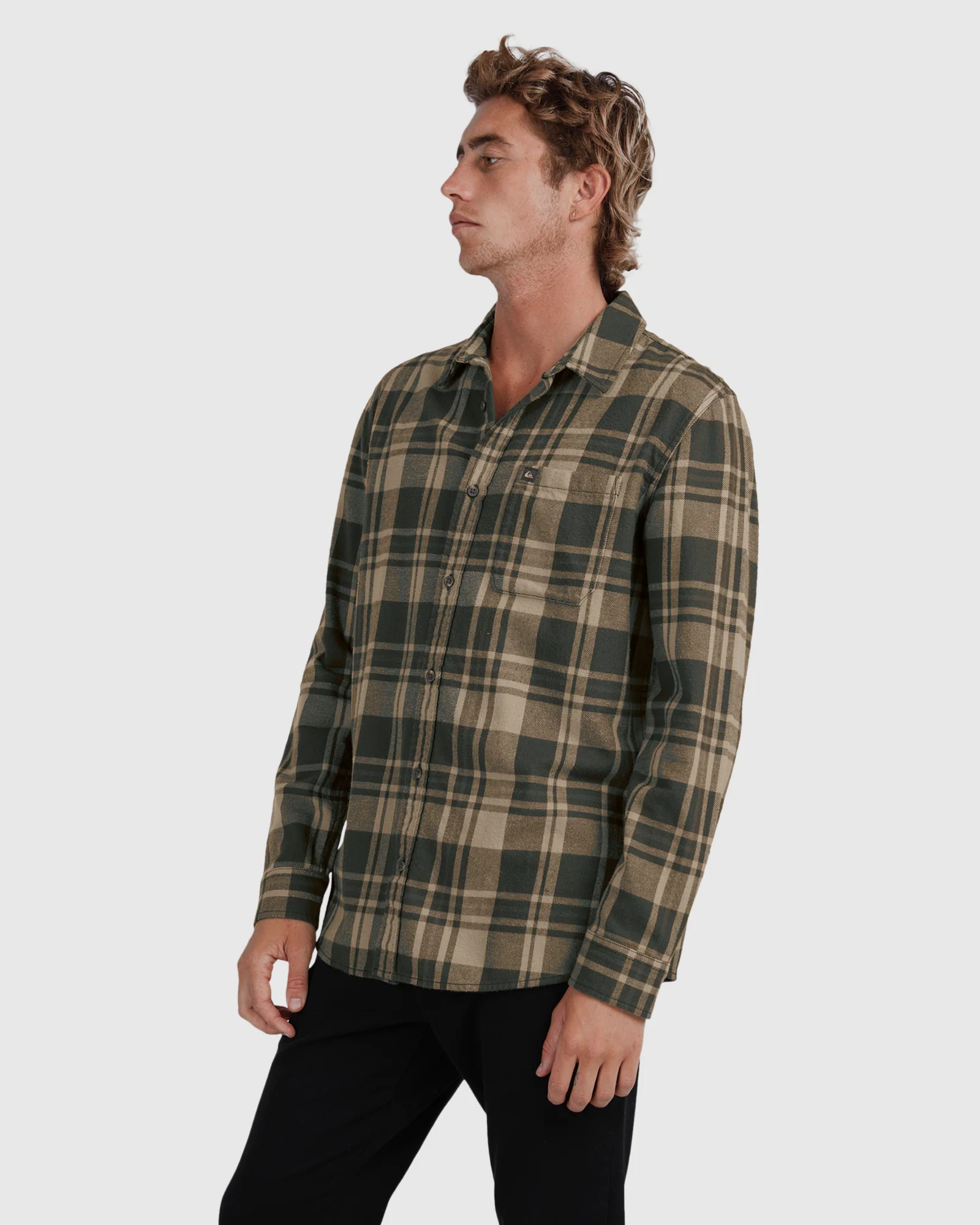 Mens Waterman Scribe Plaid Long Sleeve Shirt