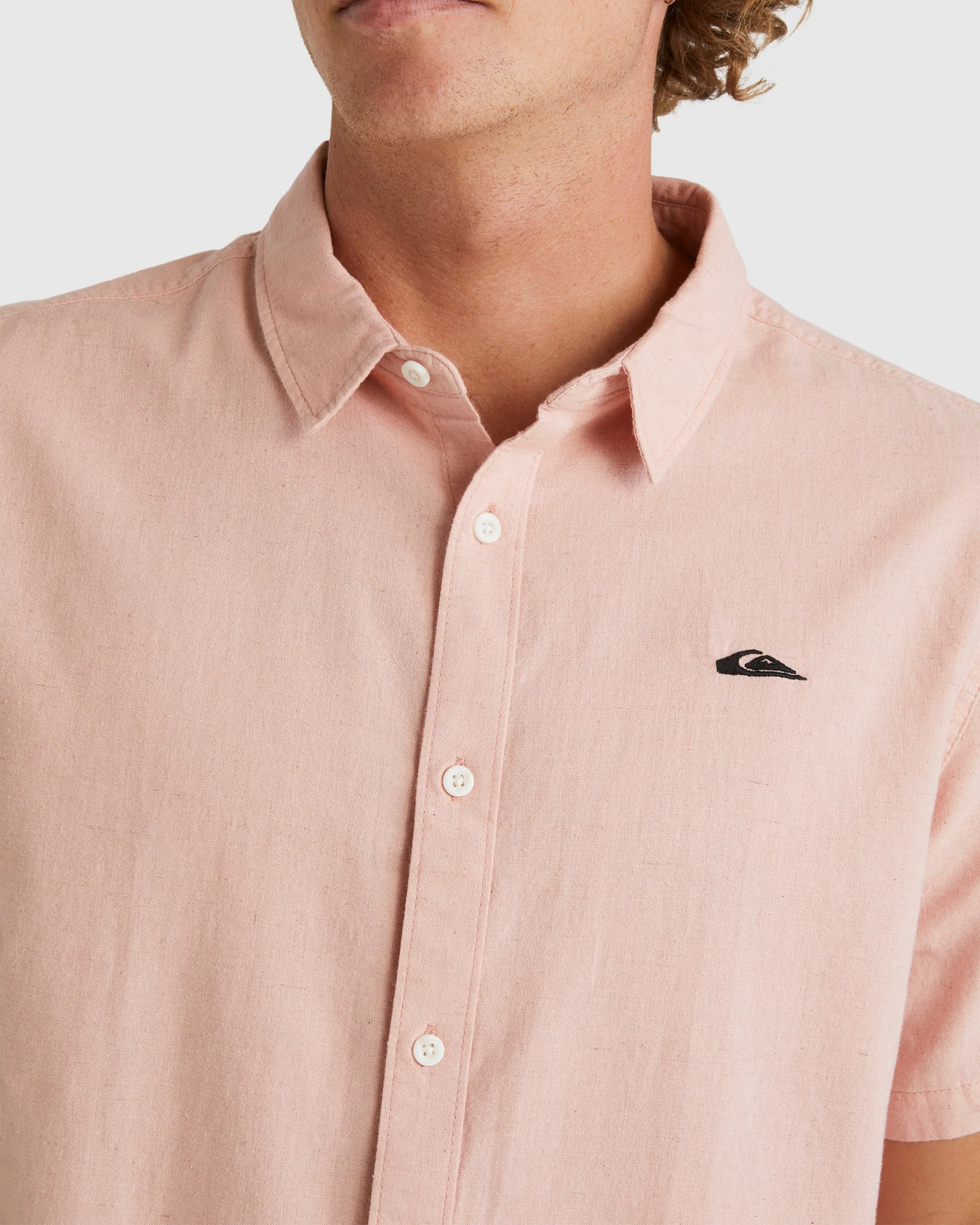 Mens Palm Waves Short Sleeve Shirt