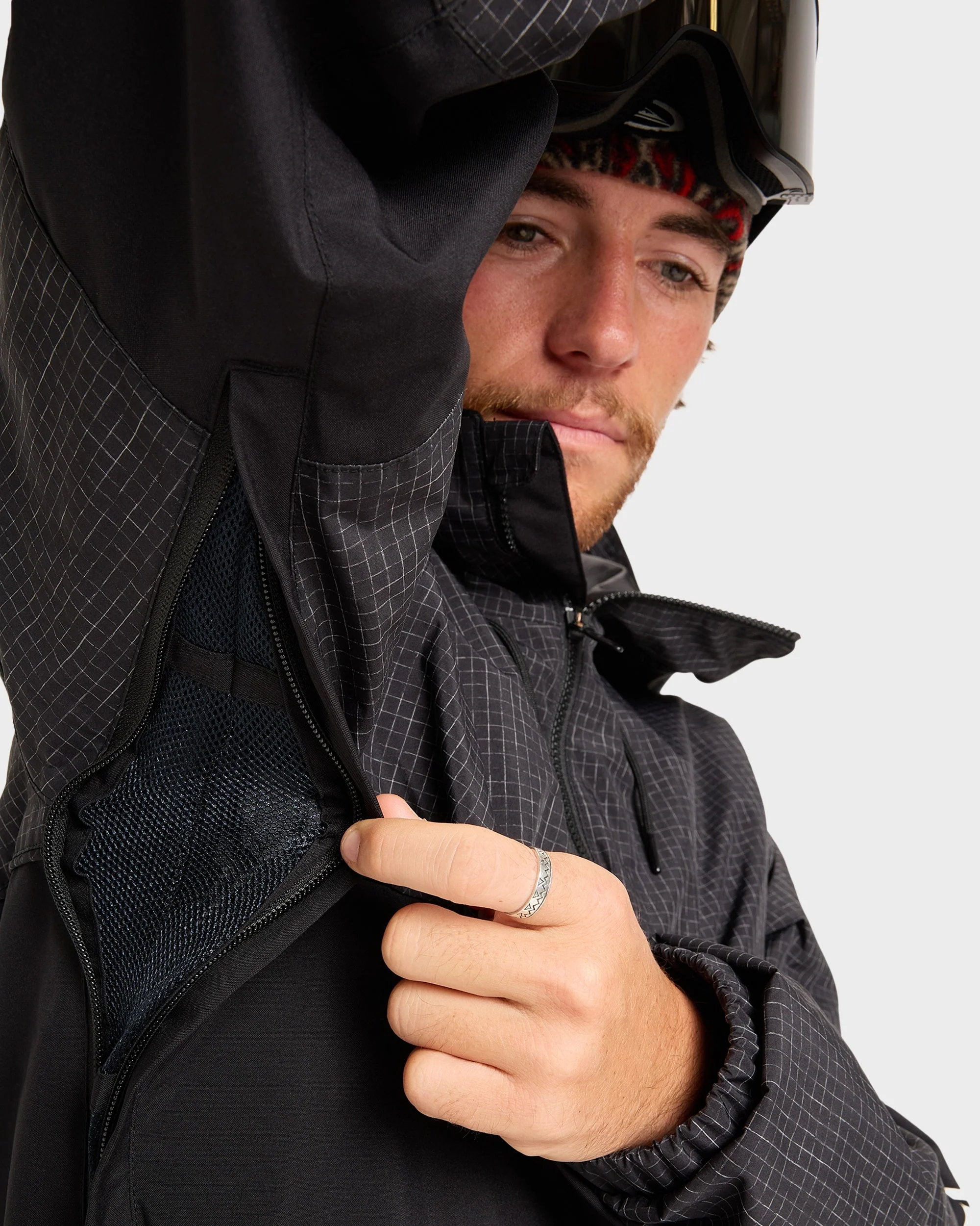 Mens High In The Hood Snow Jacket