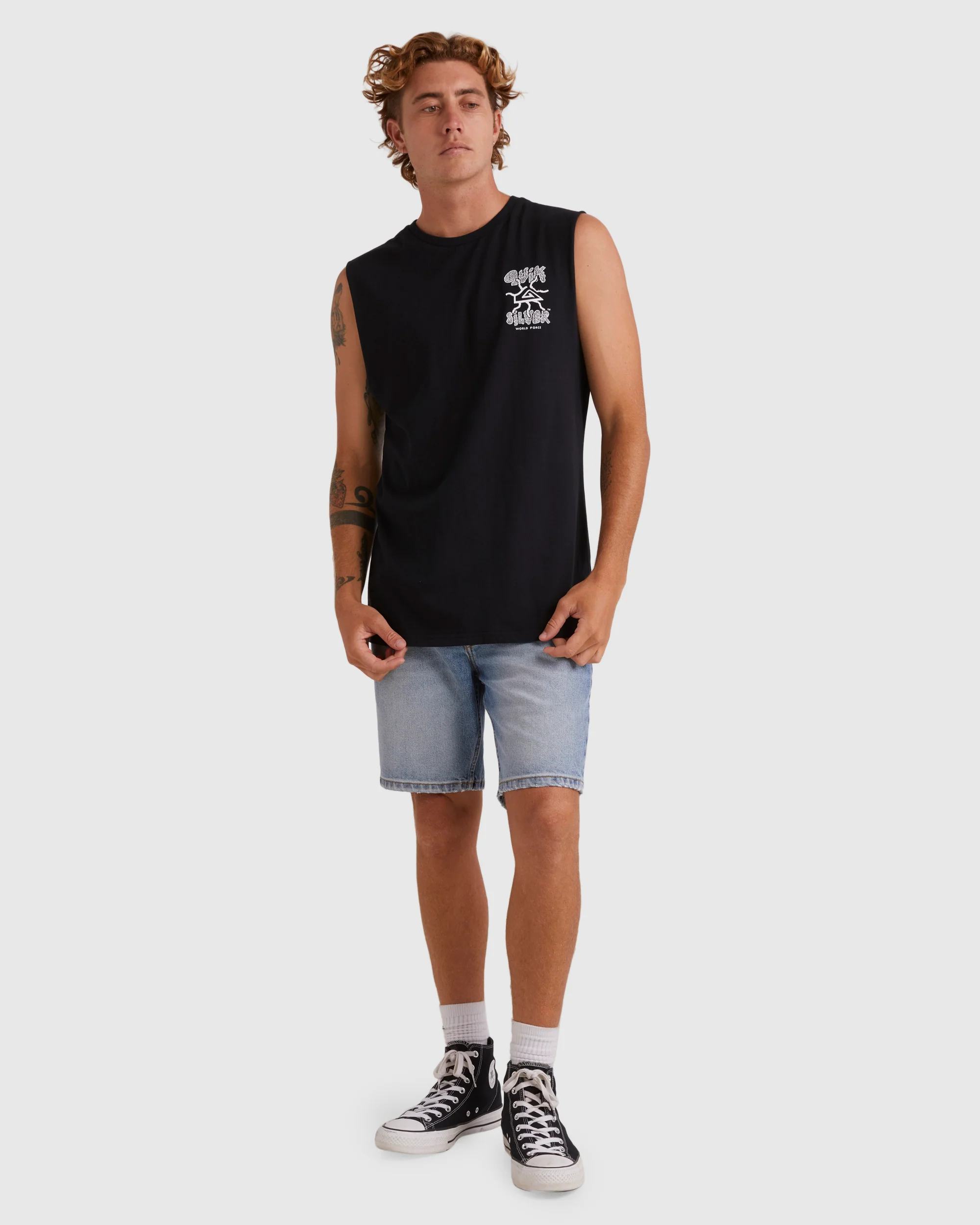 Mens Global Force Sleeveless Muscle T-Shirt