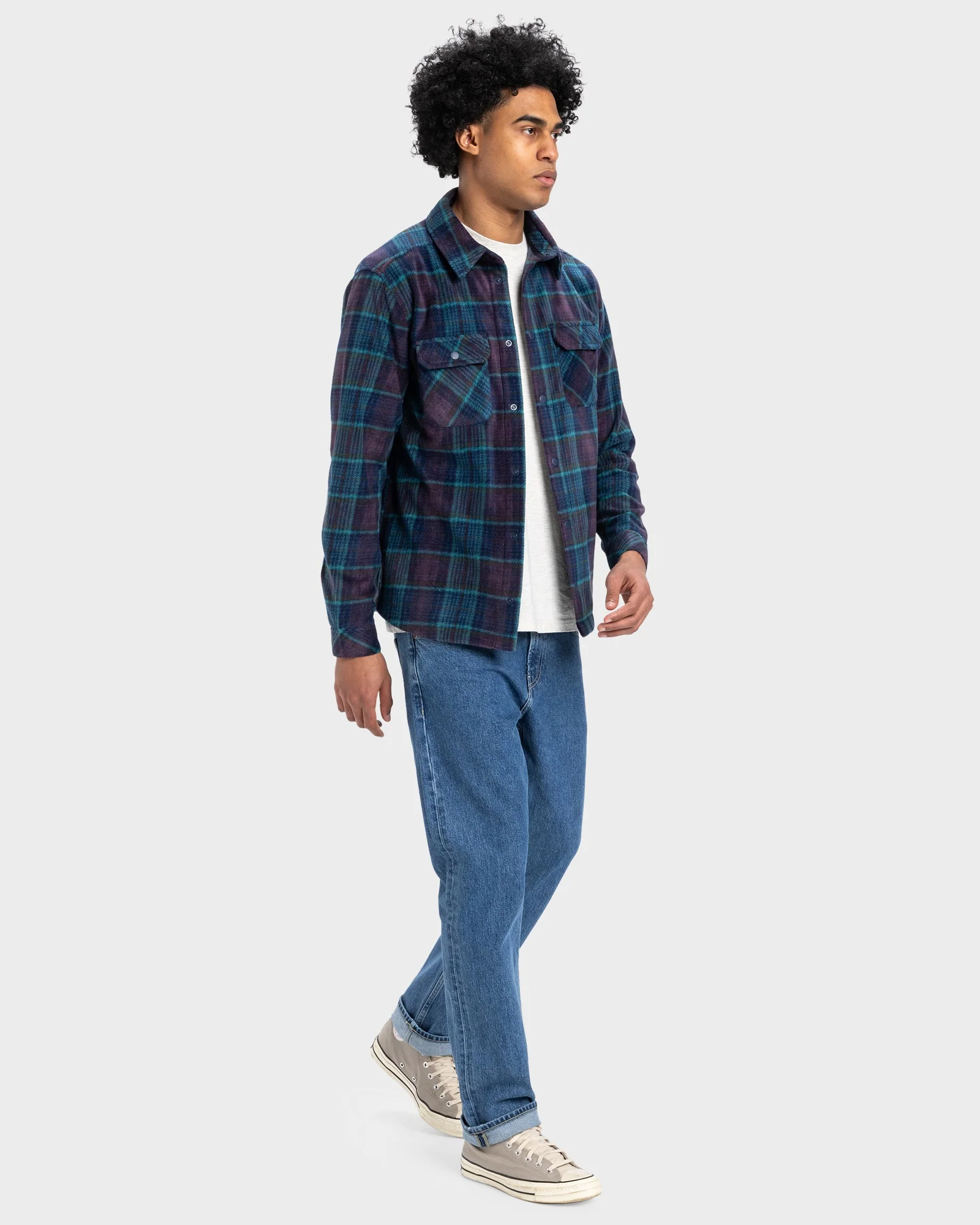 Mens Surf Day Button Down Long Sleeve Shirt