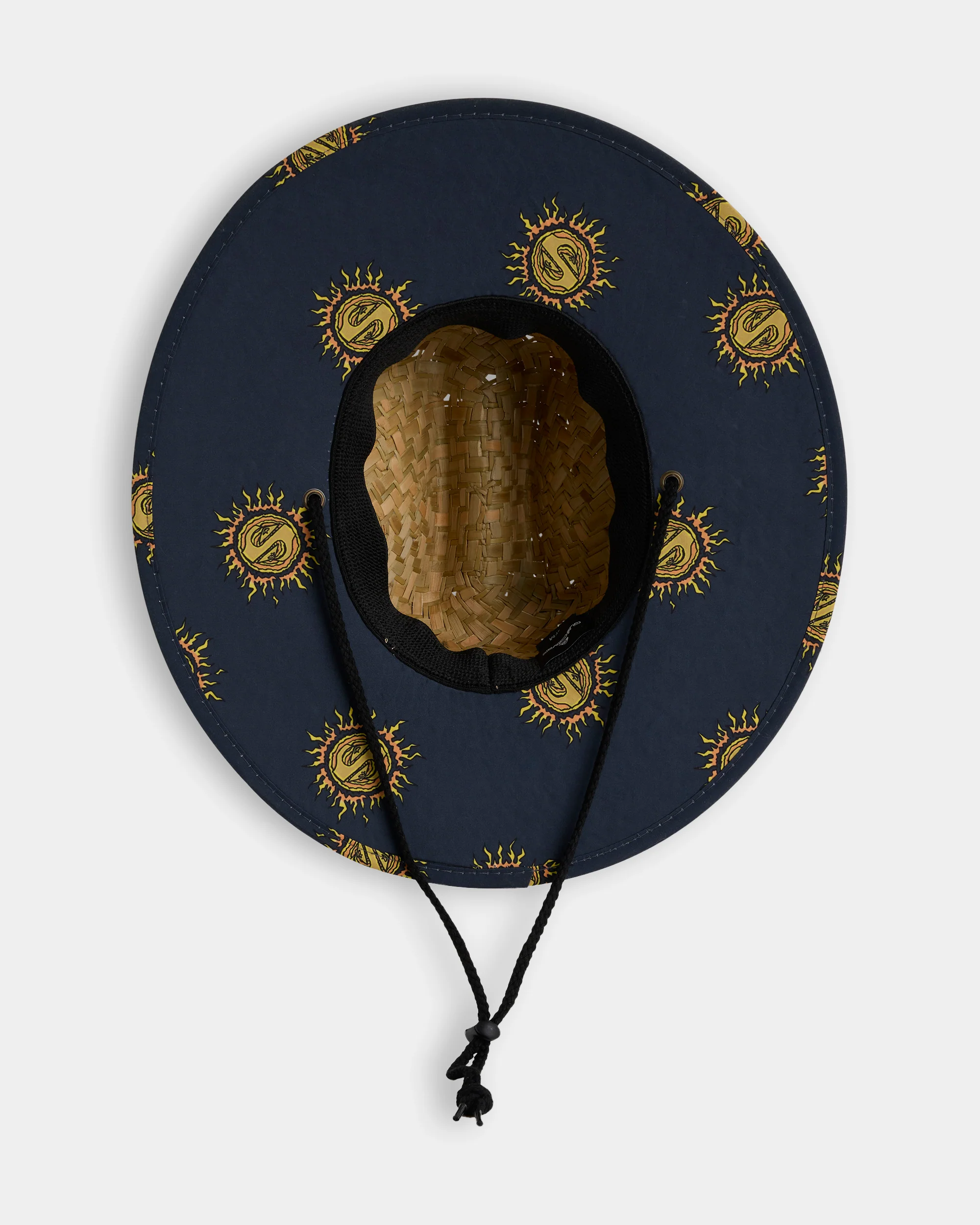 Boys 8-16 Spiral Flame Straw Hat