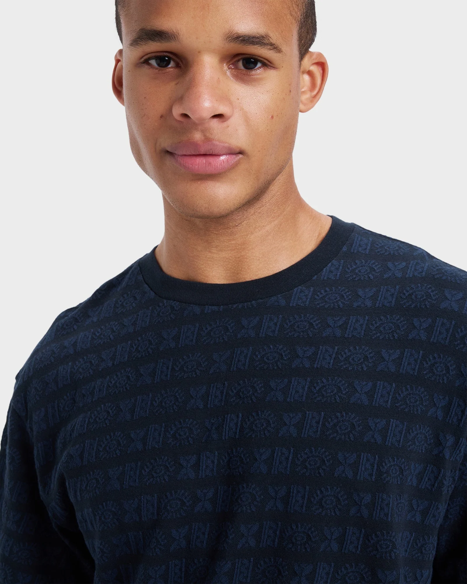 Mens Wind Jacquard T-Shirt