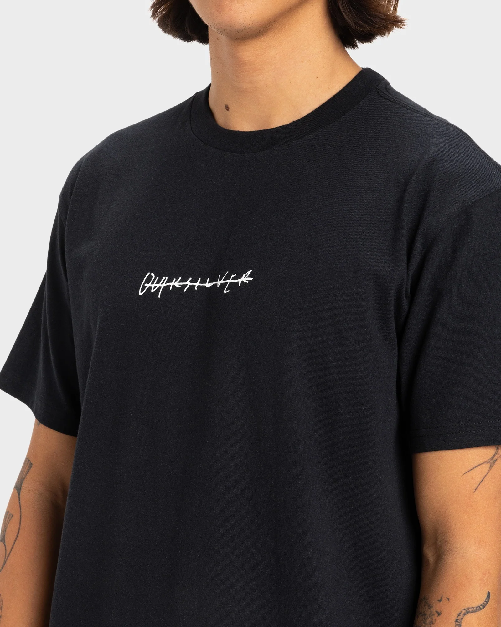 Mens Quiksilver Rushed Logo Dna T-Shirt