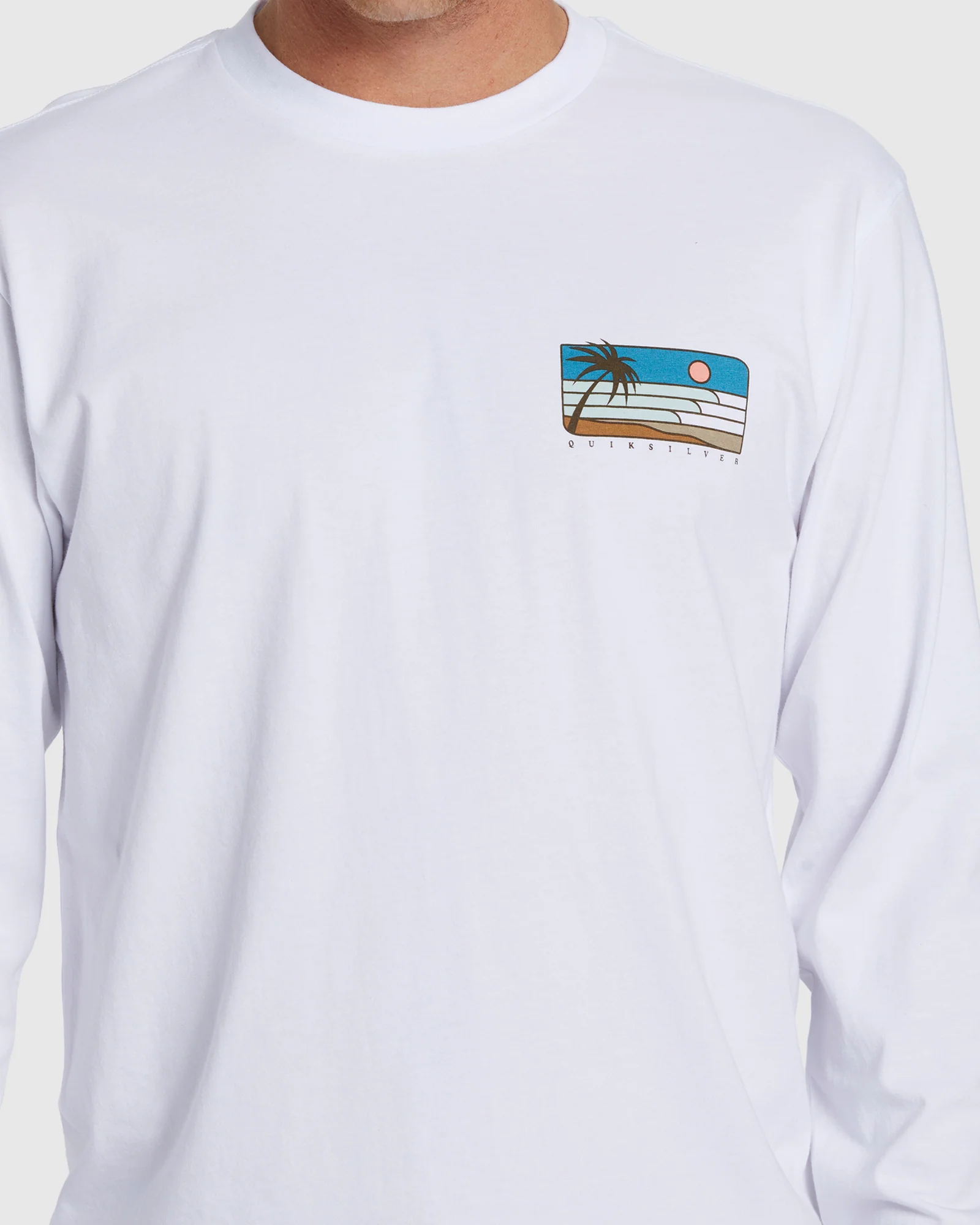 Mens Line Up Long Sleeve T-Shirt