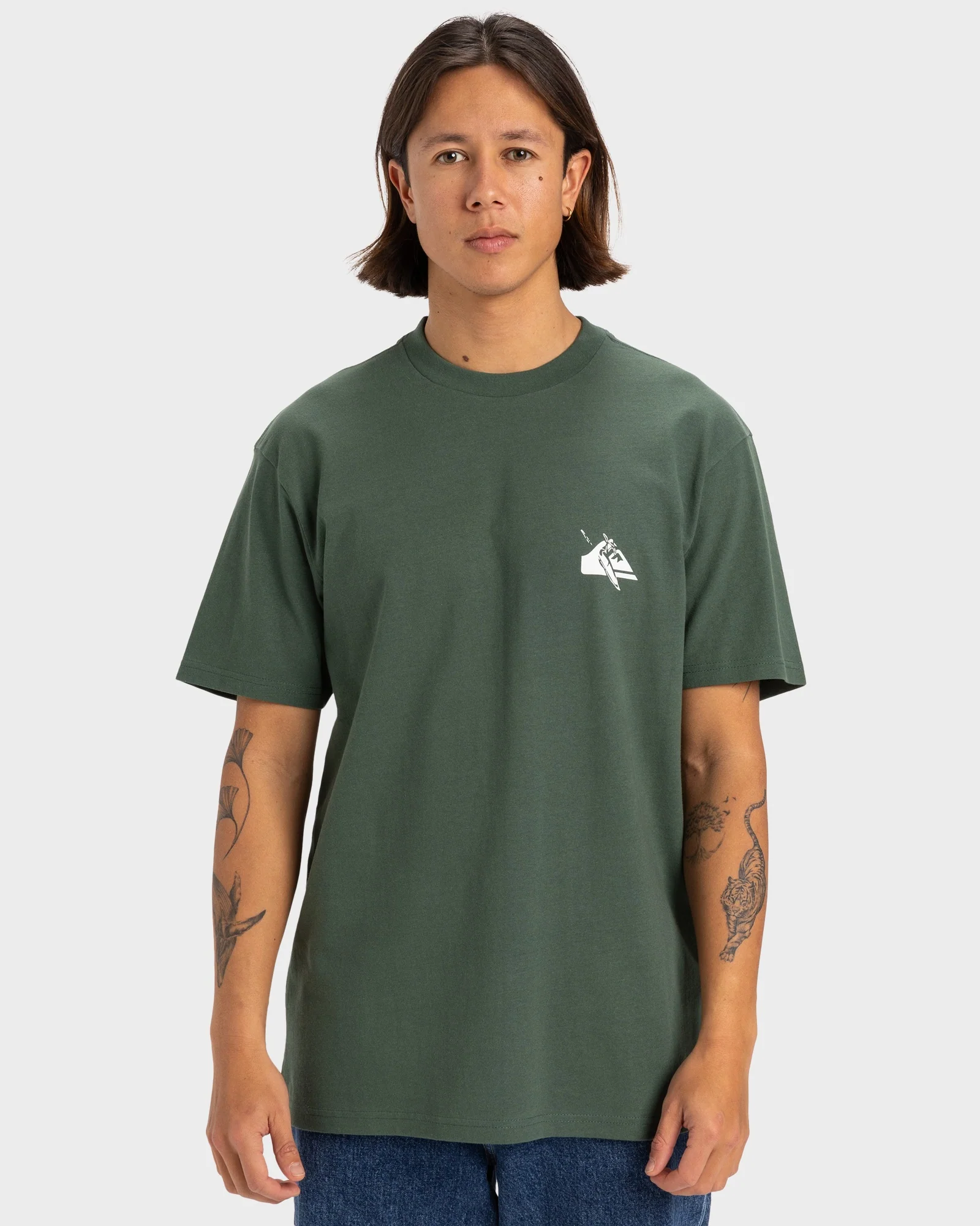 Mens Quiksilver Petroglyph Logo Dna T-Shirt