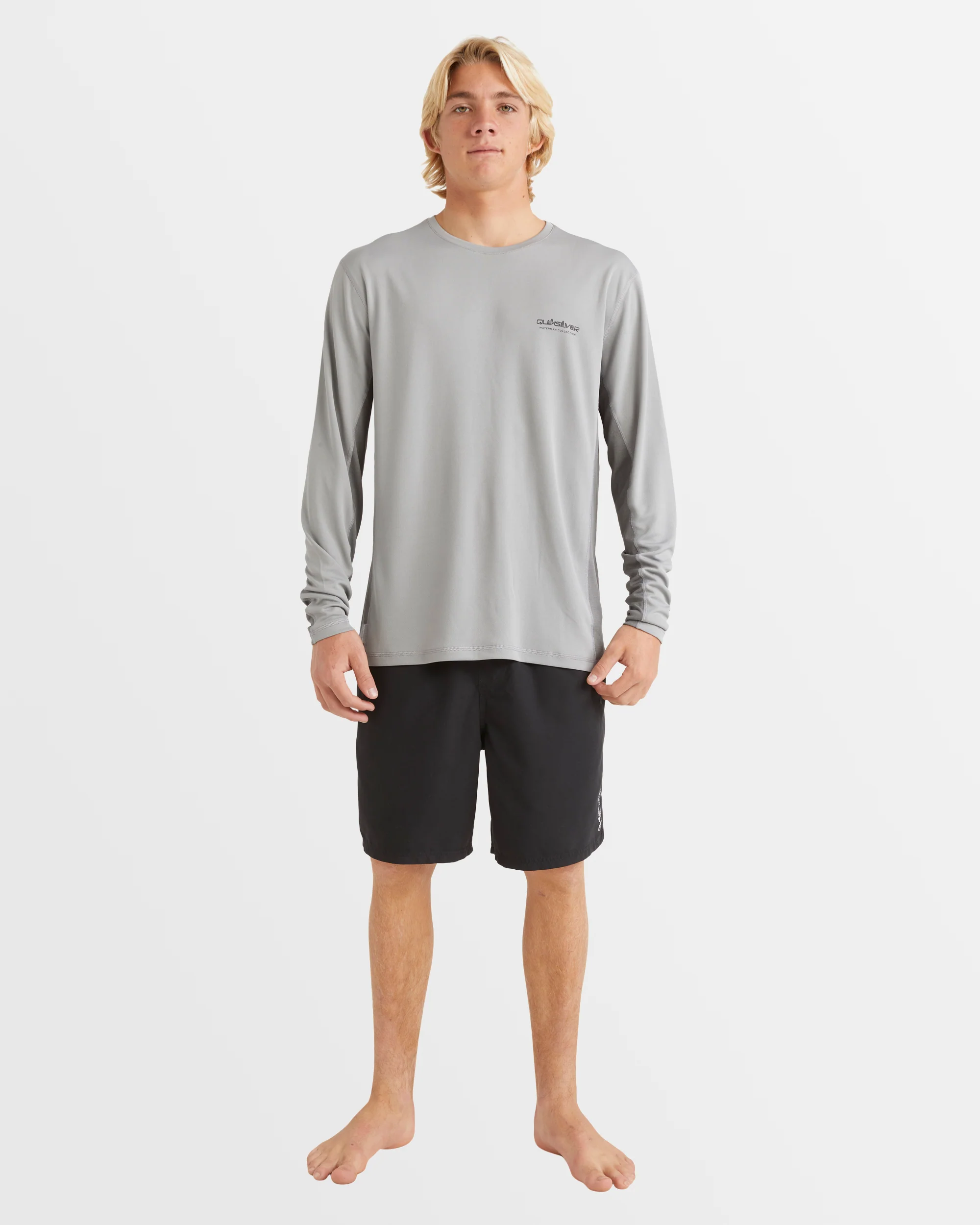 Mens Sea Grass Long Sleeve Upf 50 Surf T-Shirt