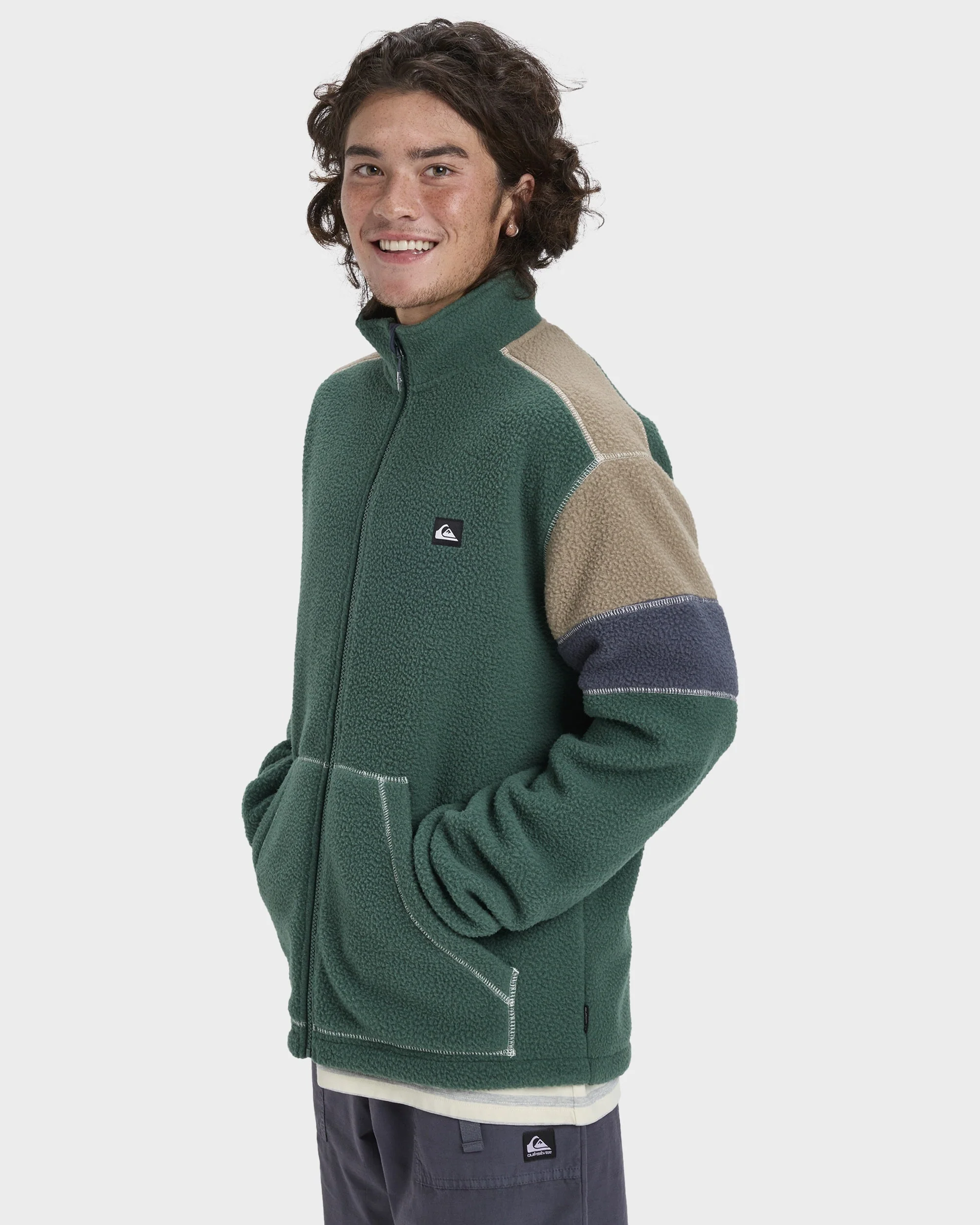 Mens Clean Coast Block Fleece Jacket