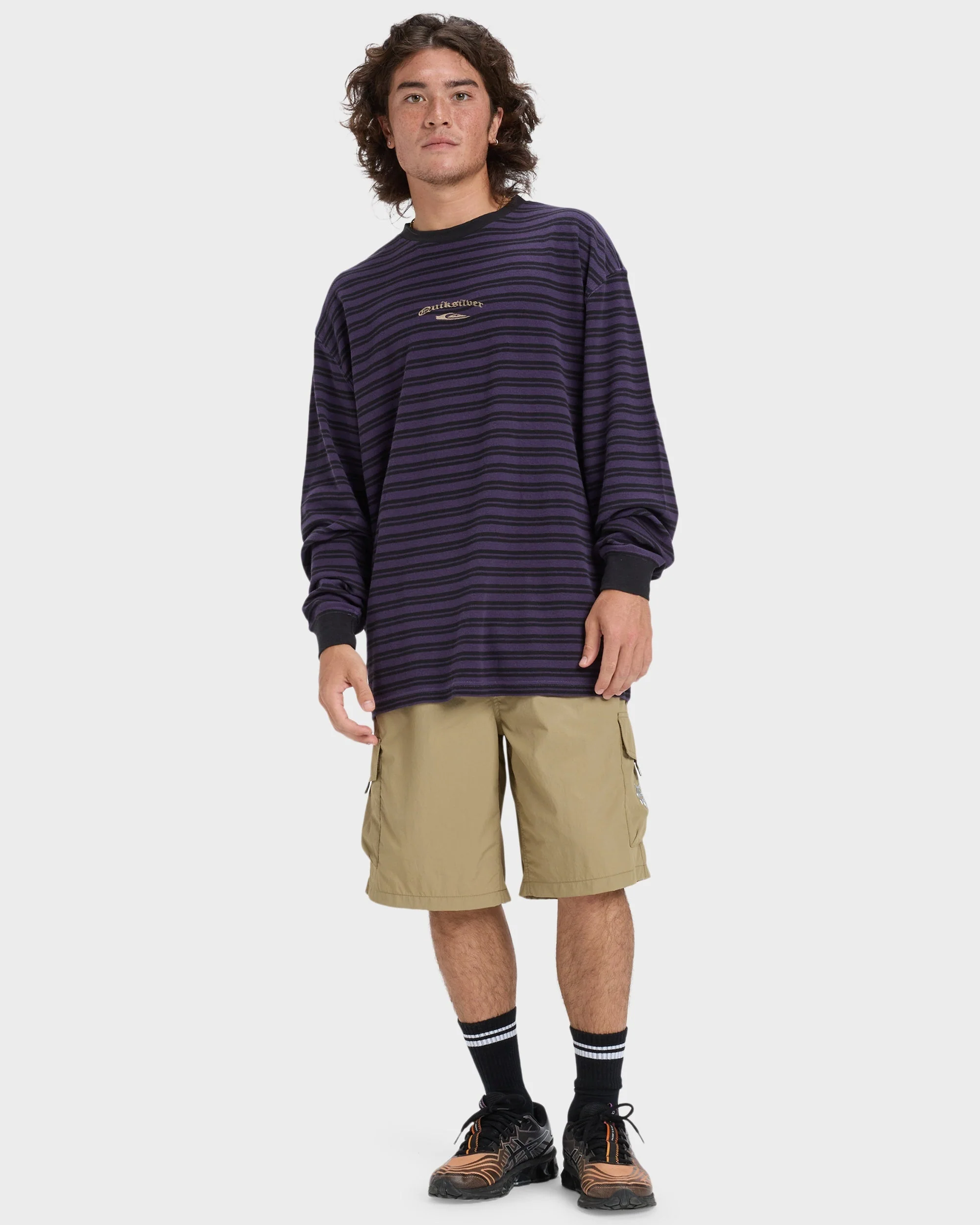 Mens Mercury Old Hoop Long Sleeve T-Shirt