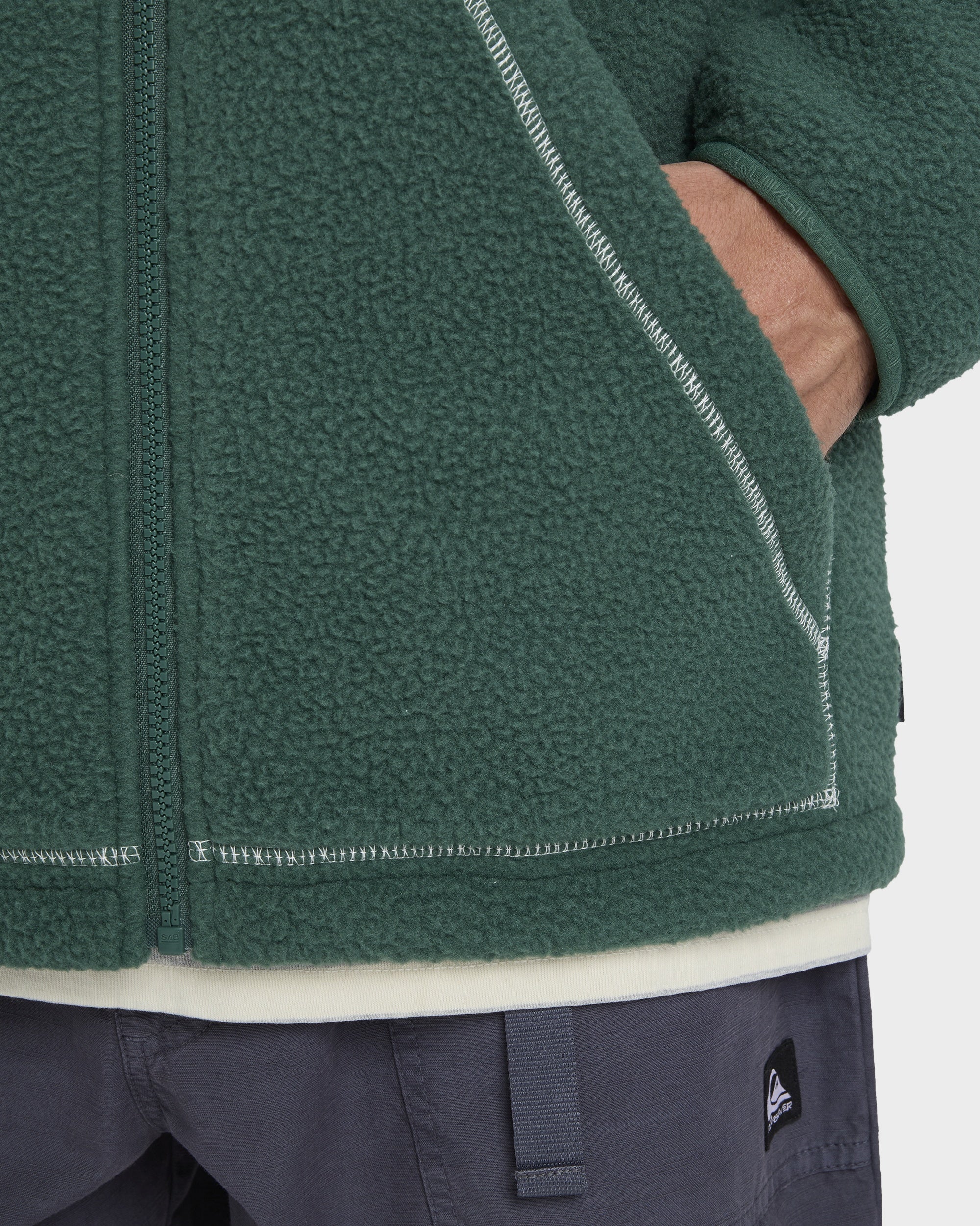 Mens Clean Coast Block Fleece Jacket