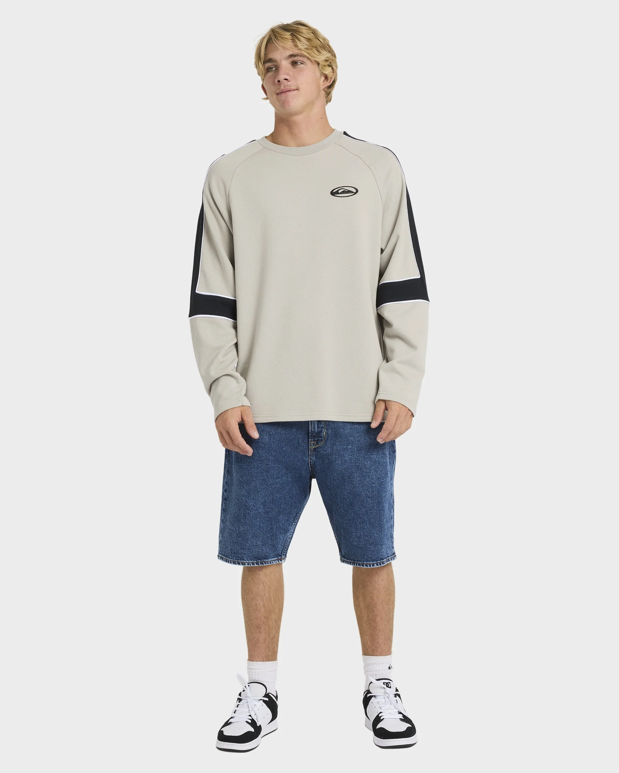 Mens Saturn Panel Crew Neck