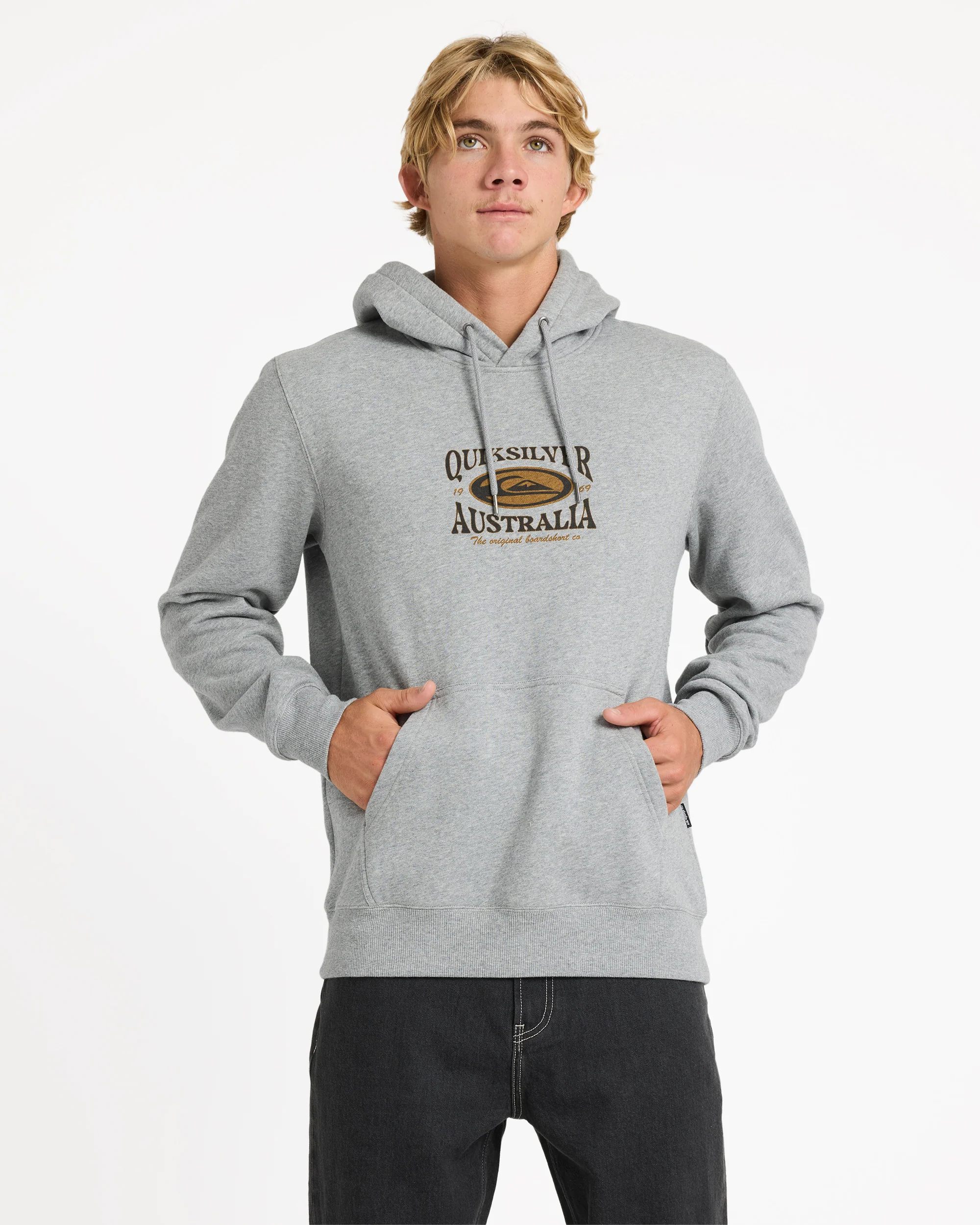 Mens Retro Lock Up Pullover Hoodie
