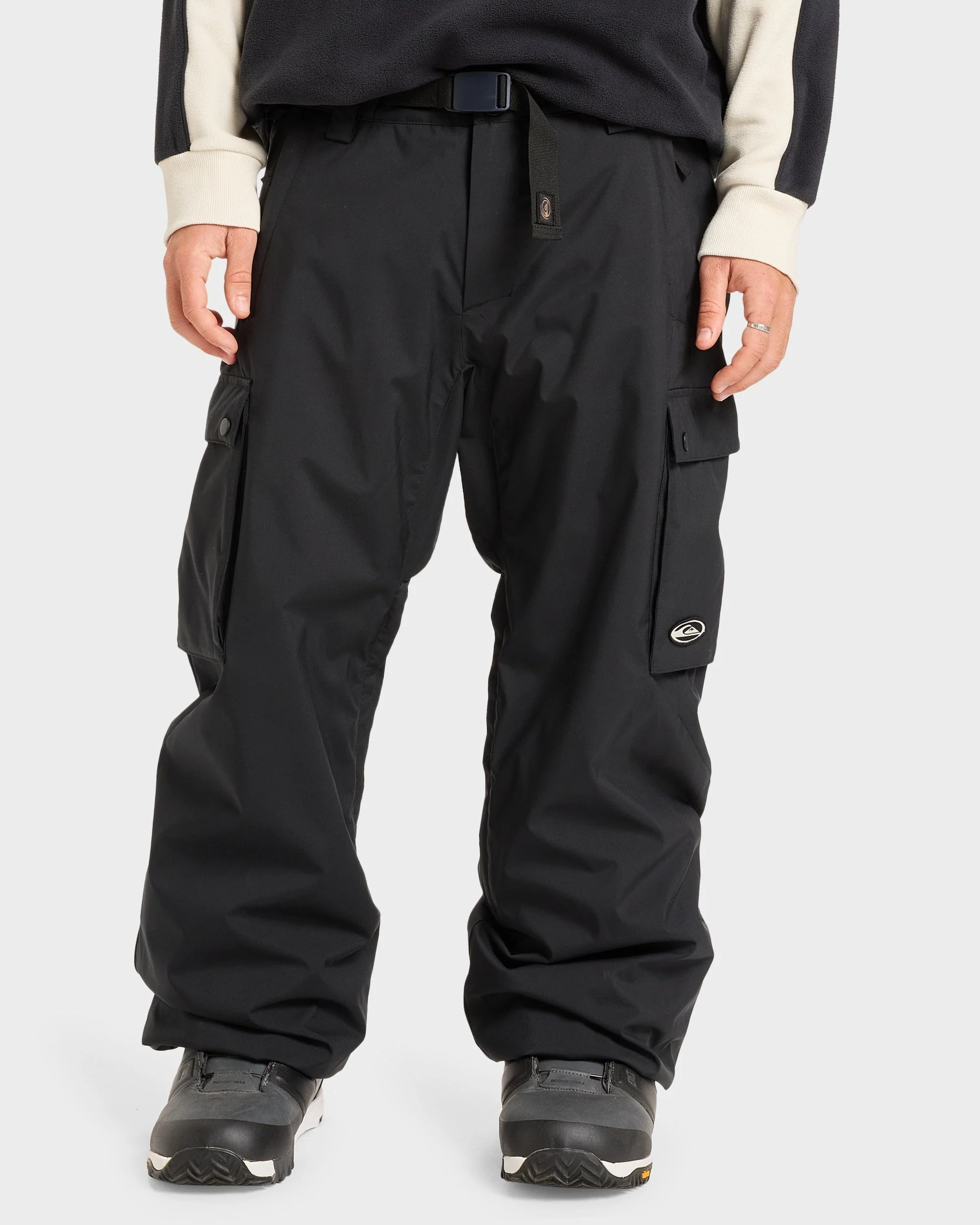 Mens Snow Down Cargo Snow Pants