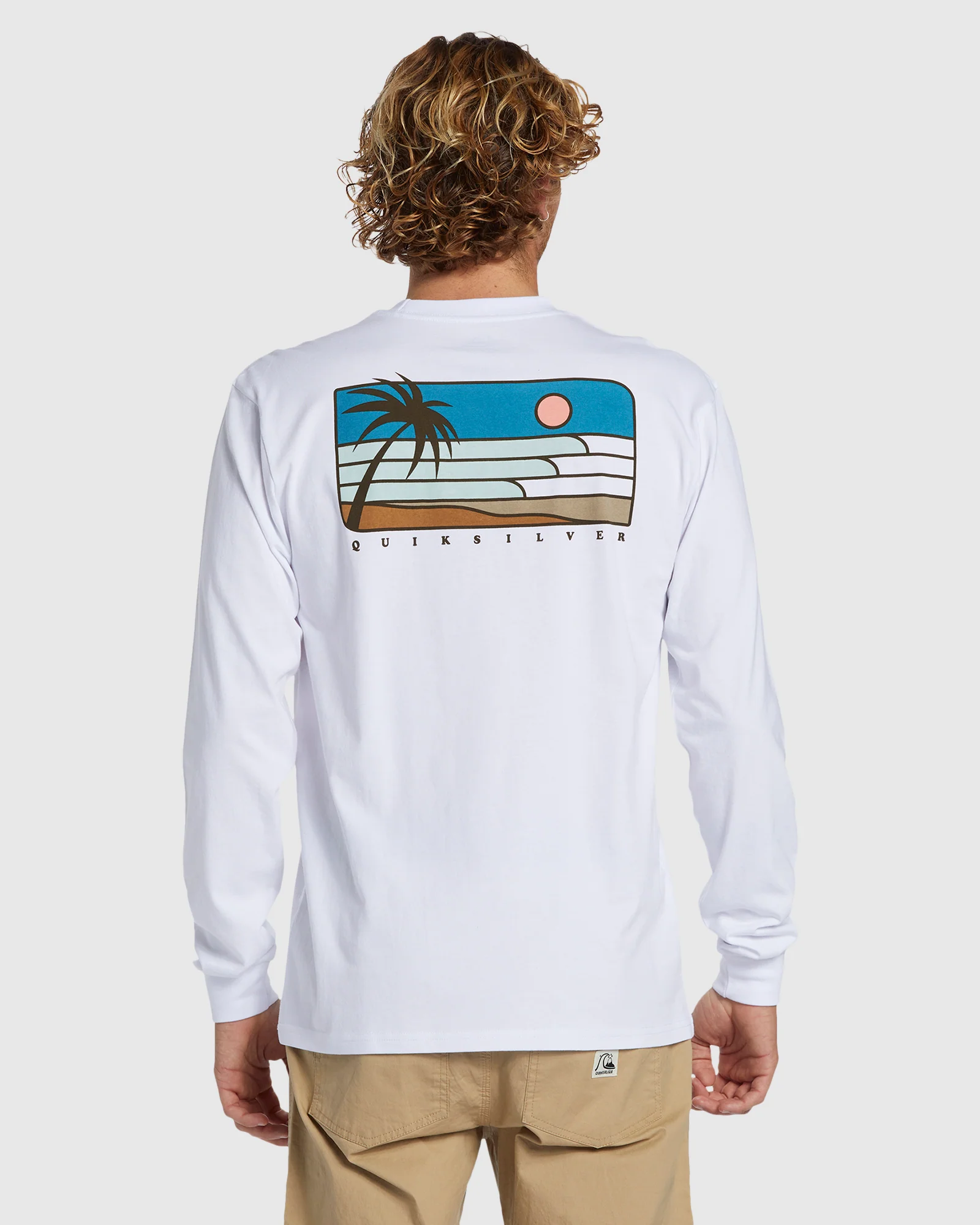 Mens Line Up Long Sleeve T-Shirt