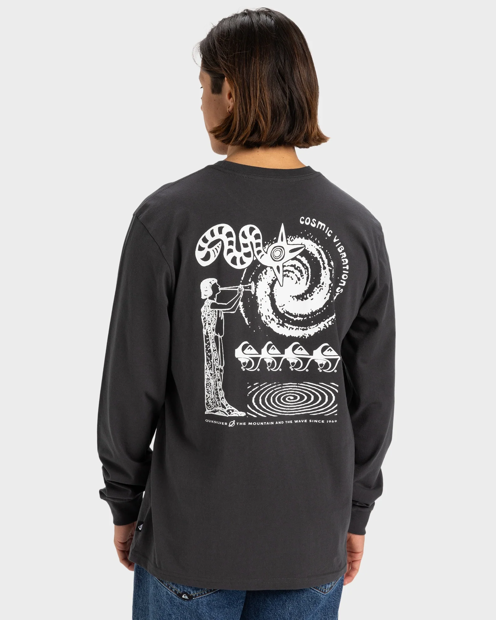 Mens Cosmic Vibe Long Sleeve T-Shirt