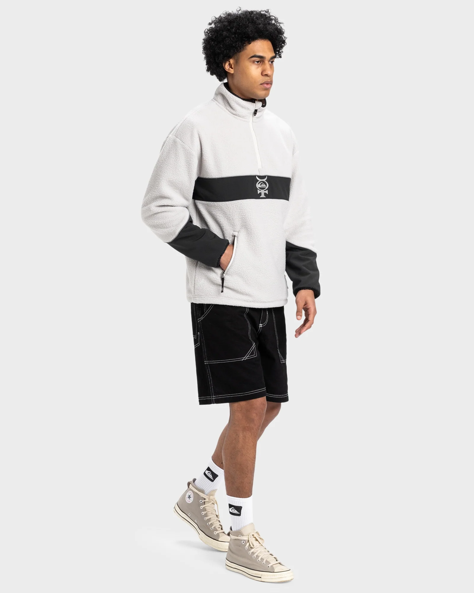 Mens Mercury Half Zip Polar Fleece Top