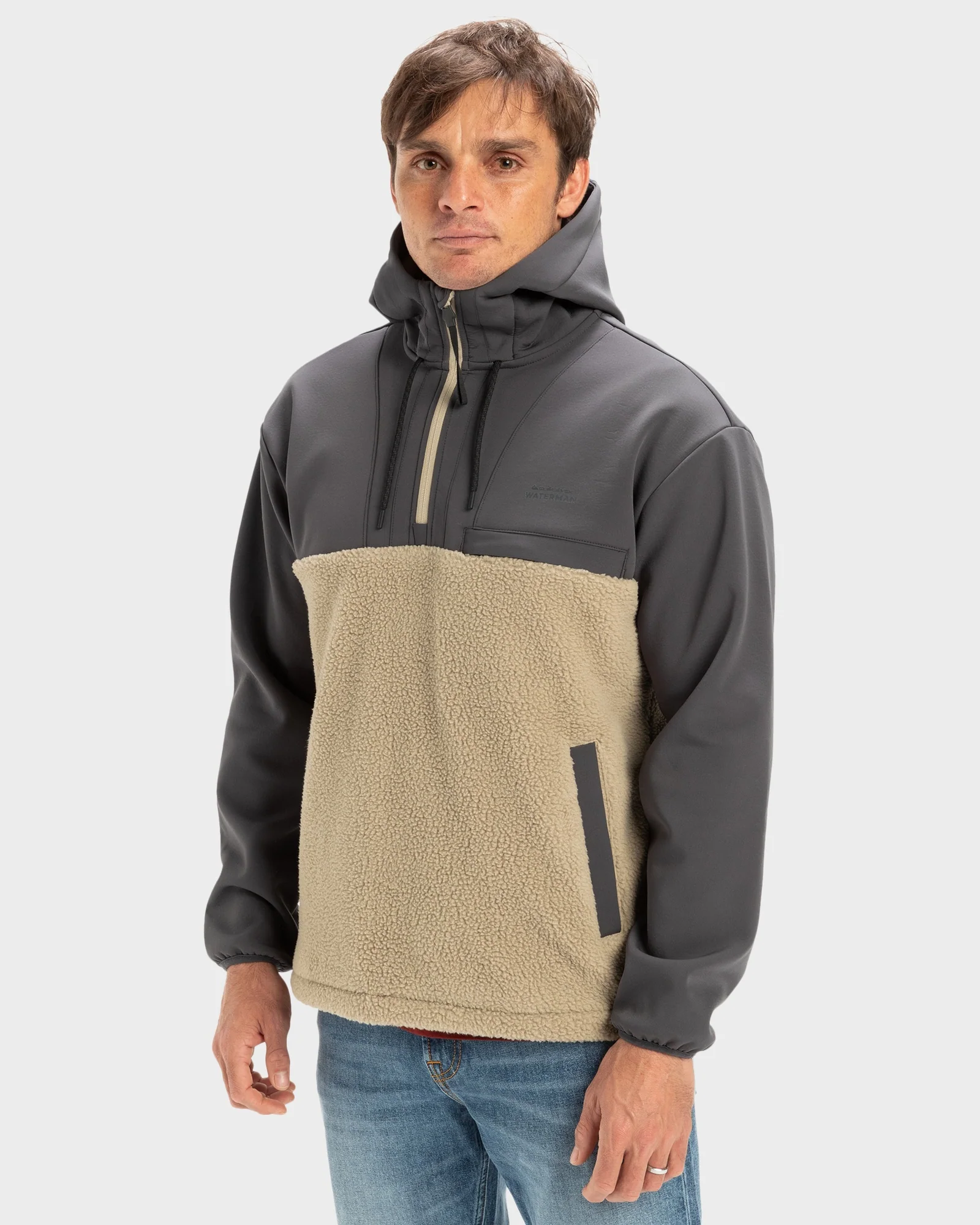 Mens South Pop Half-Zip Fleece Top