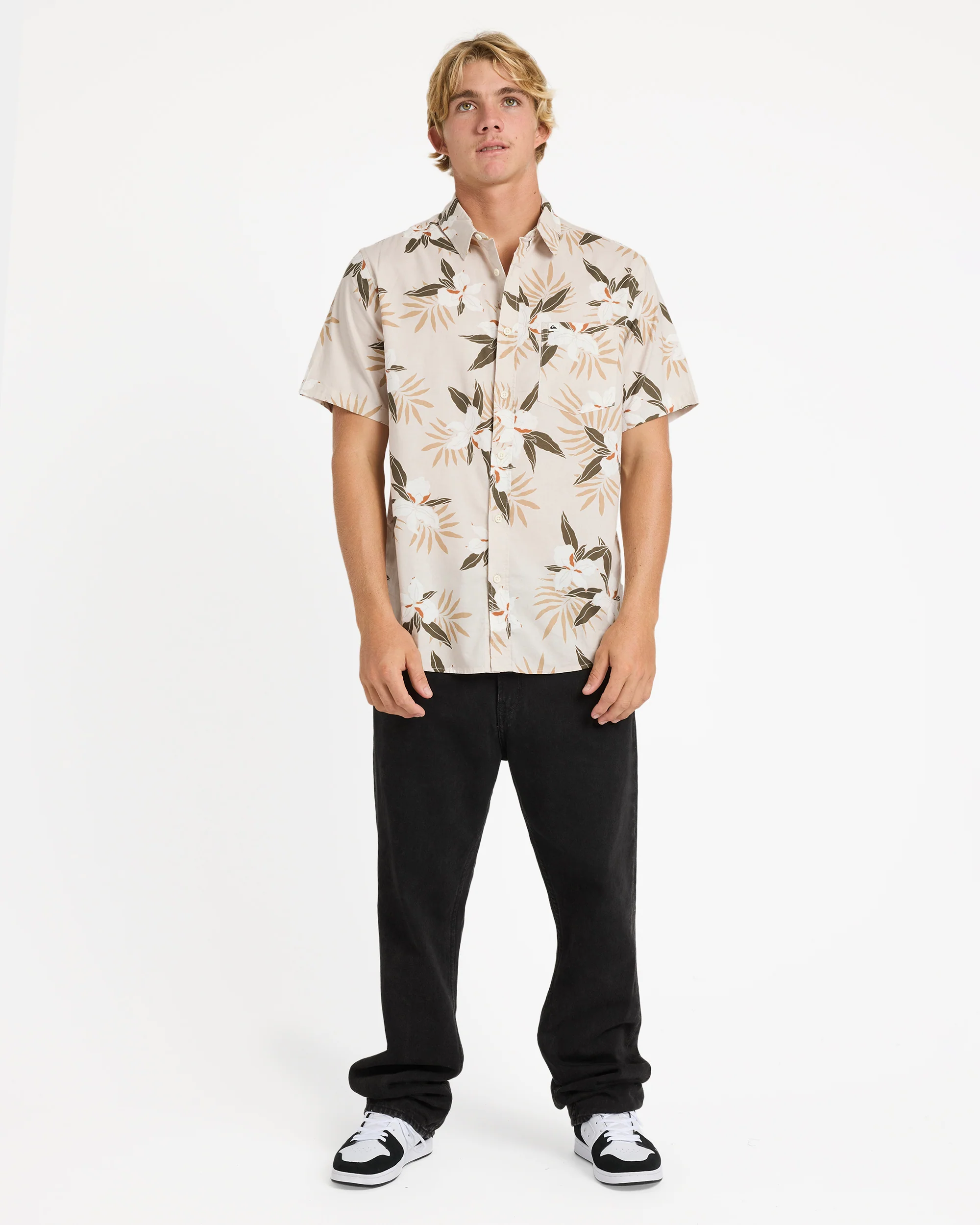 Mens Apero Classic Floral Short Sleeve Shirt