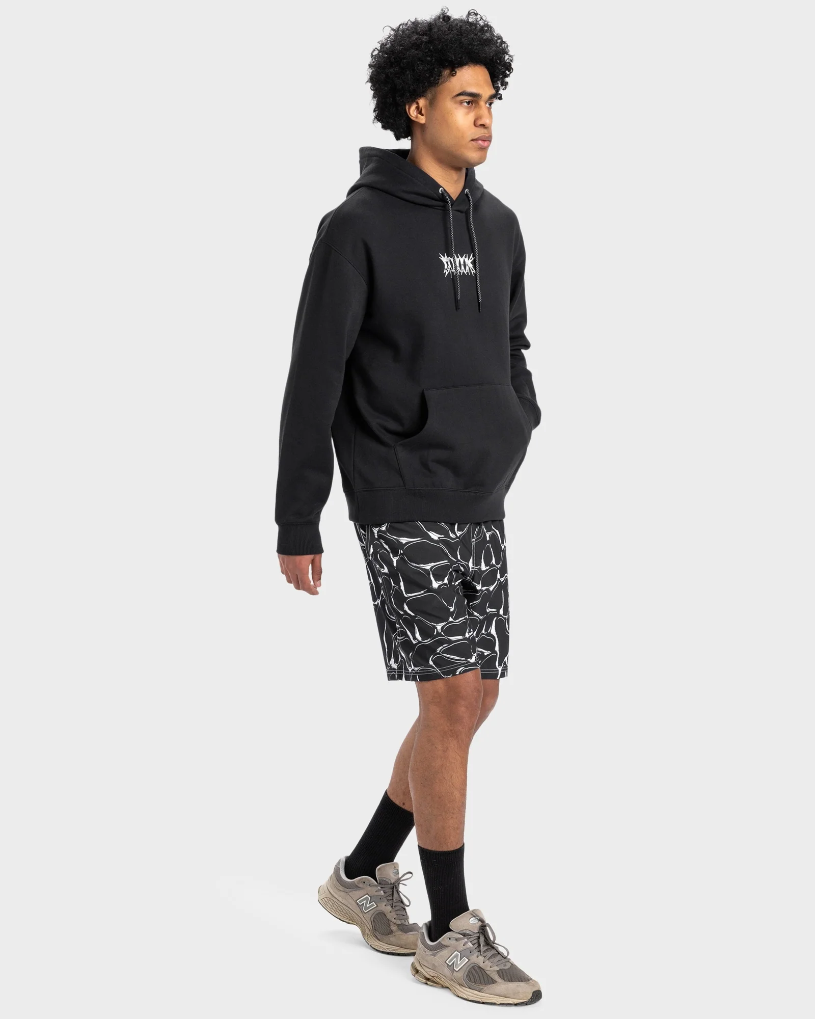 Mens Chrome Lightning Pullover Hoodie