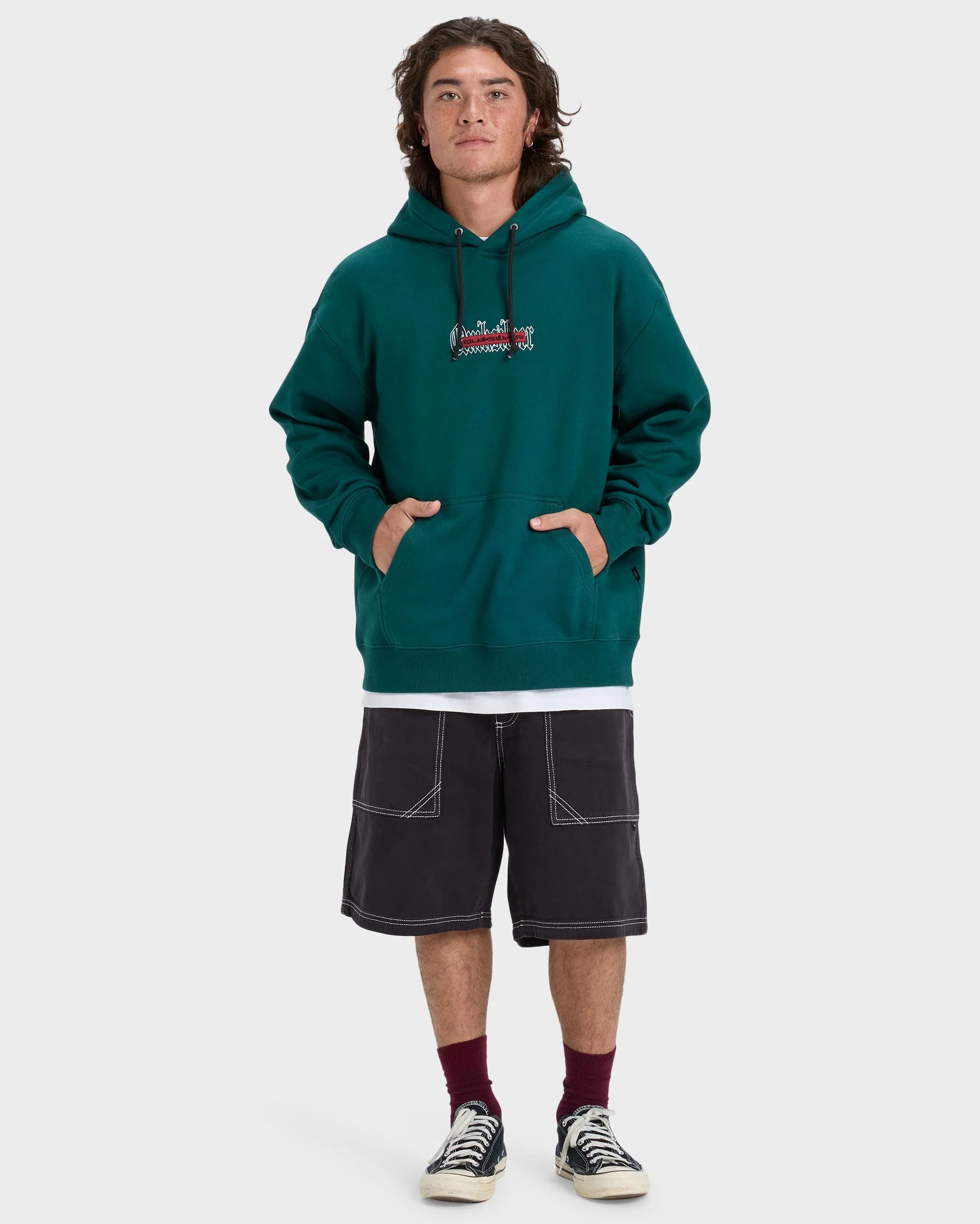 Mens Double Up Pullover Hoodie
