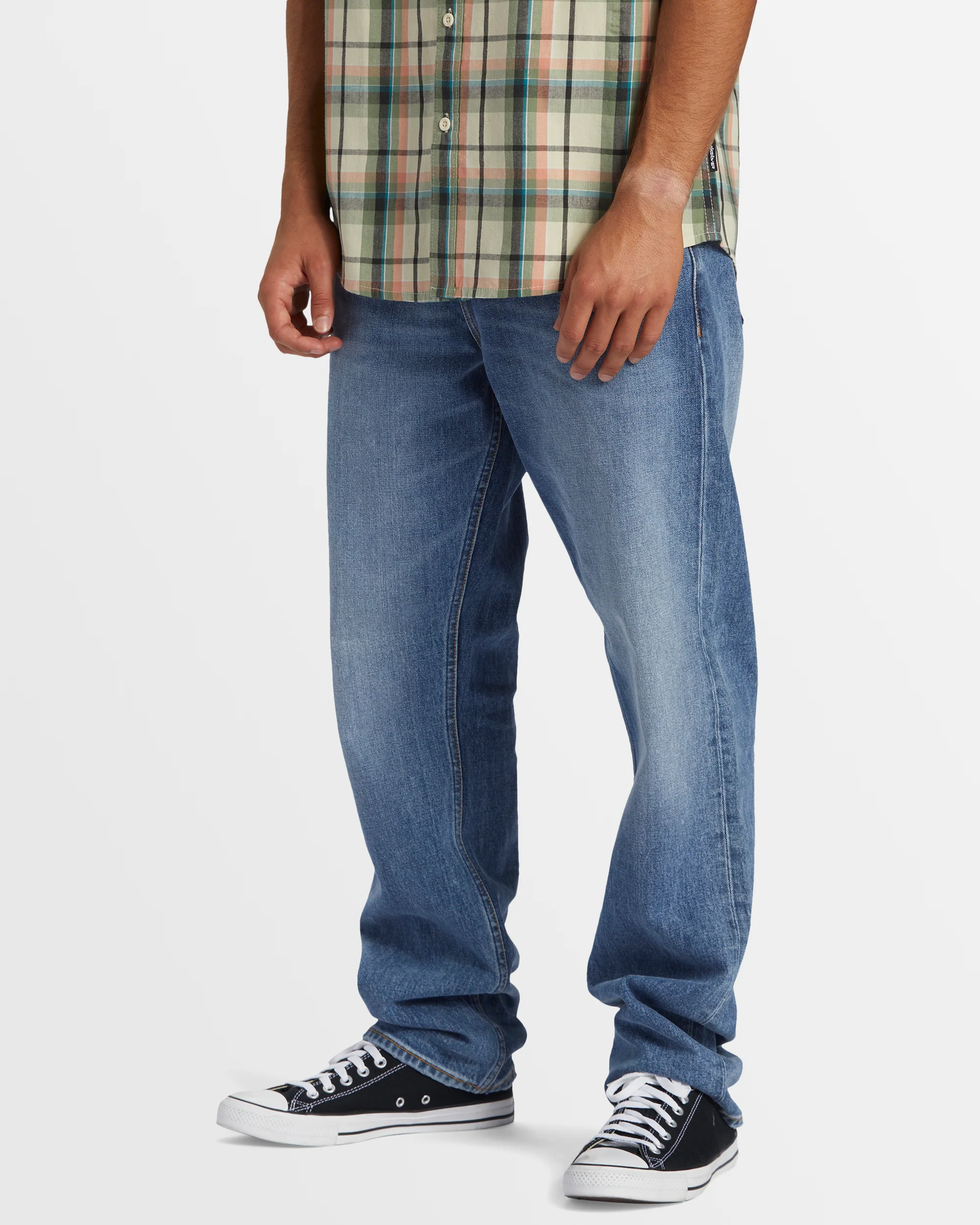 Mens Modern Wave Salt Water Straight Fit Jeans