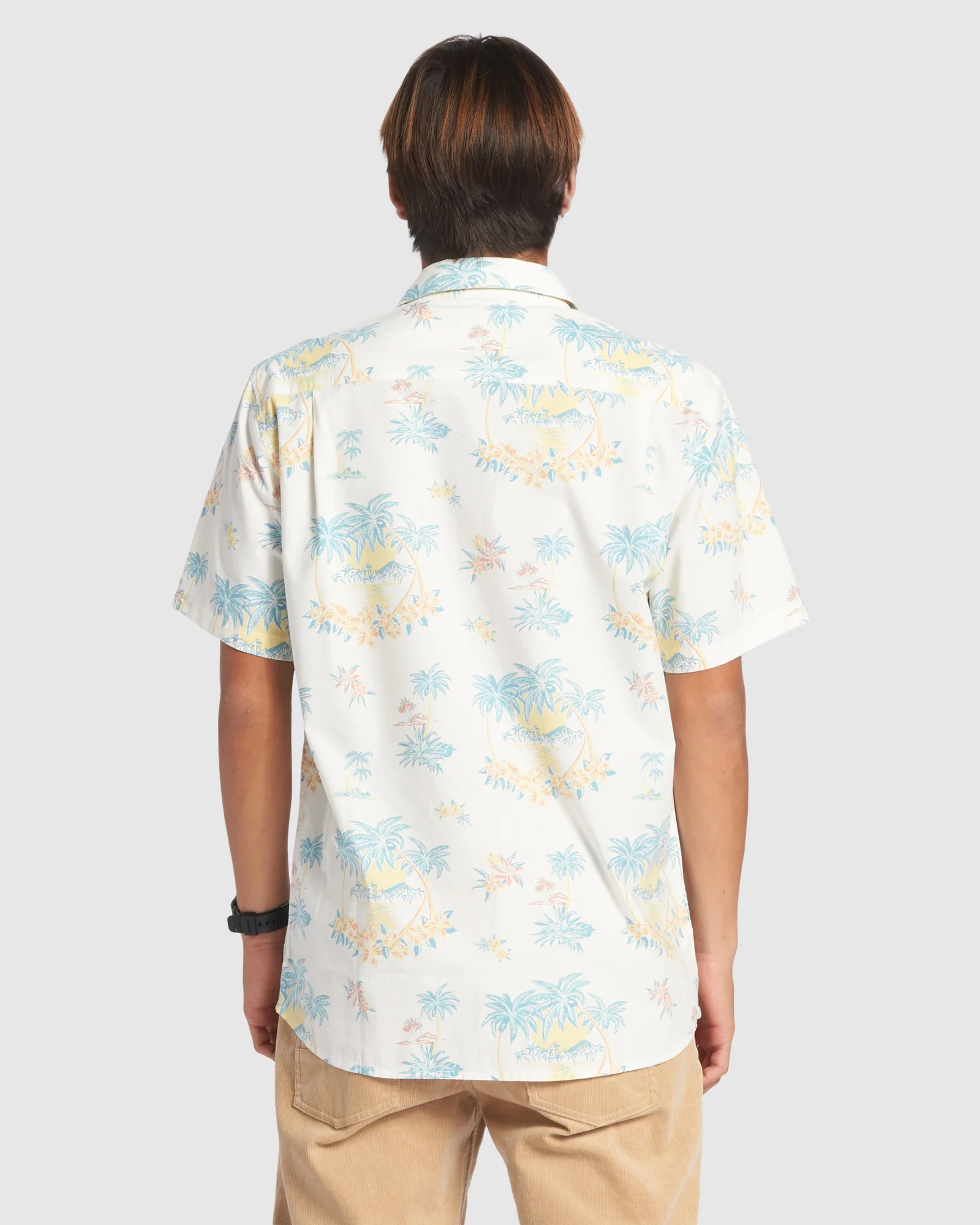 Mens Palm Spritz Short Sleeve Shirt