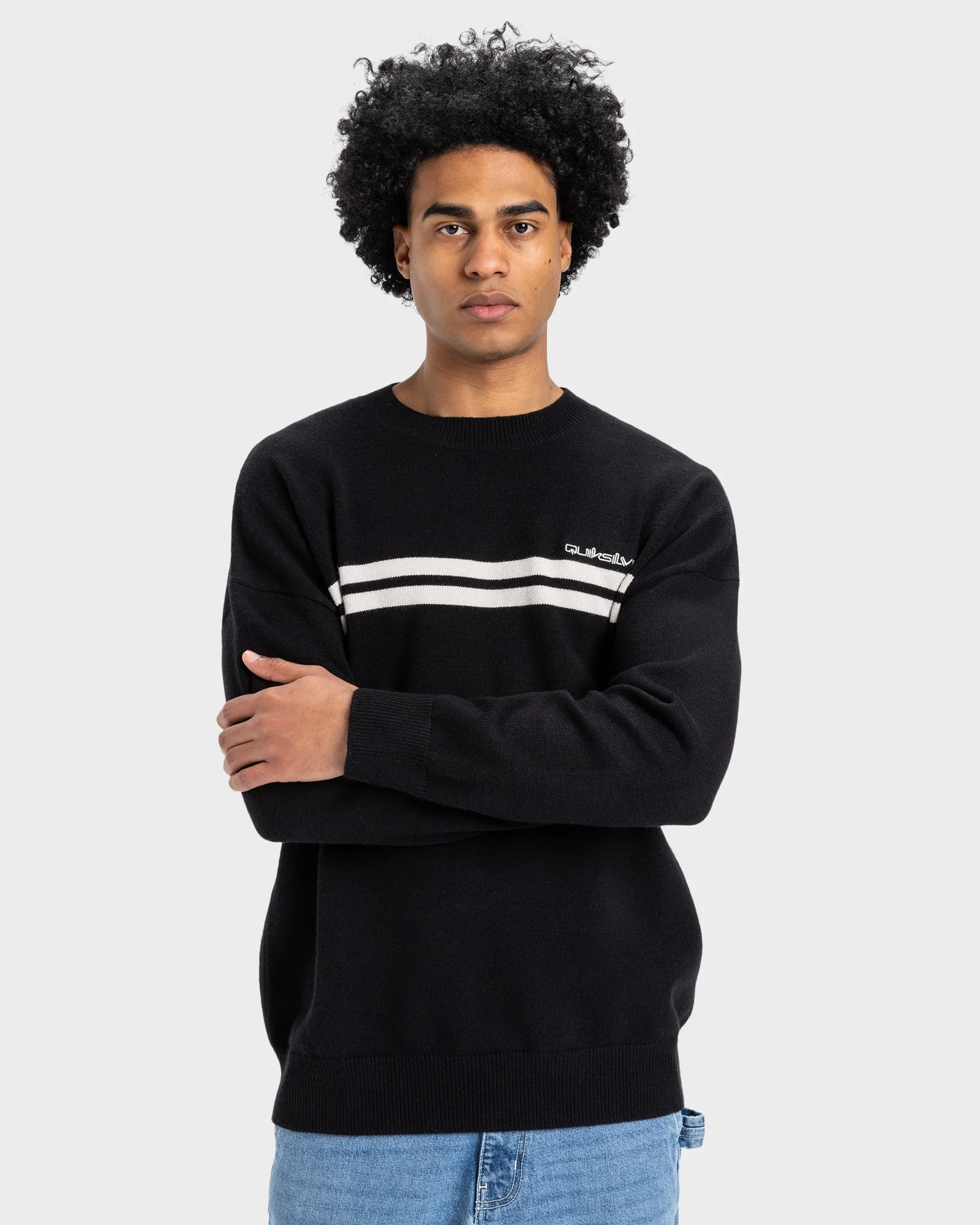 Mens Tahoe Jacquard Crew Neck Jumper