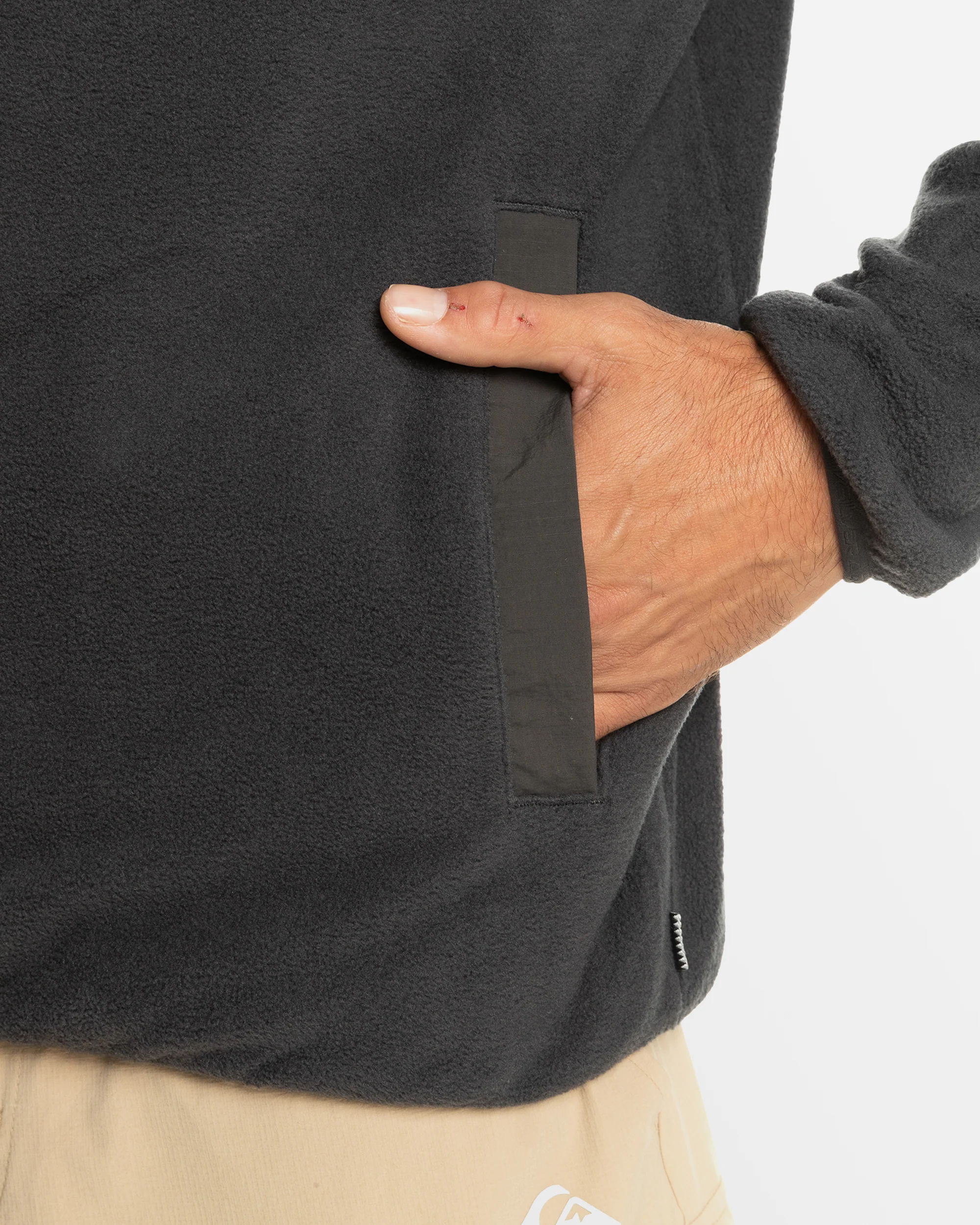 Mens No Destination Mock Neck Fleece