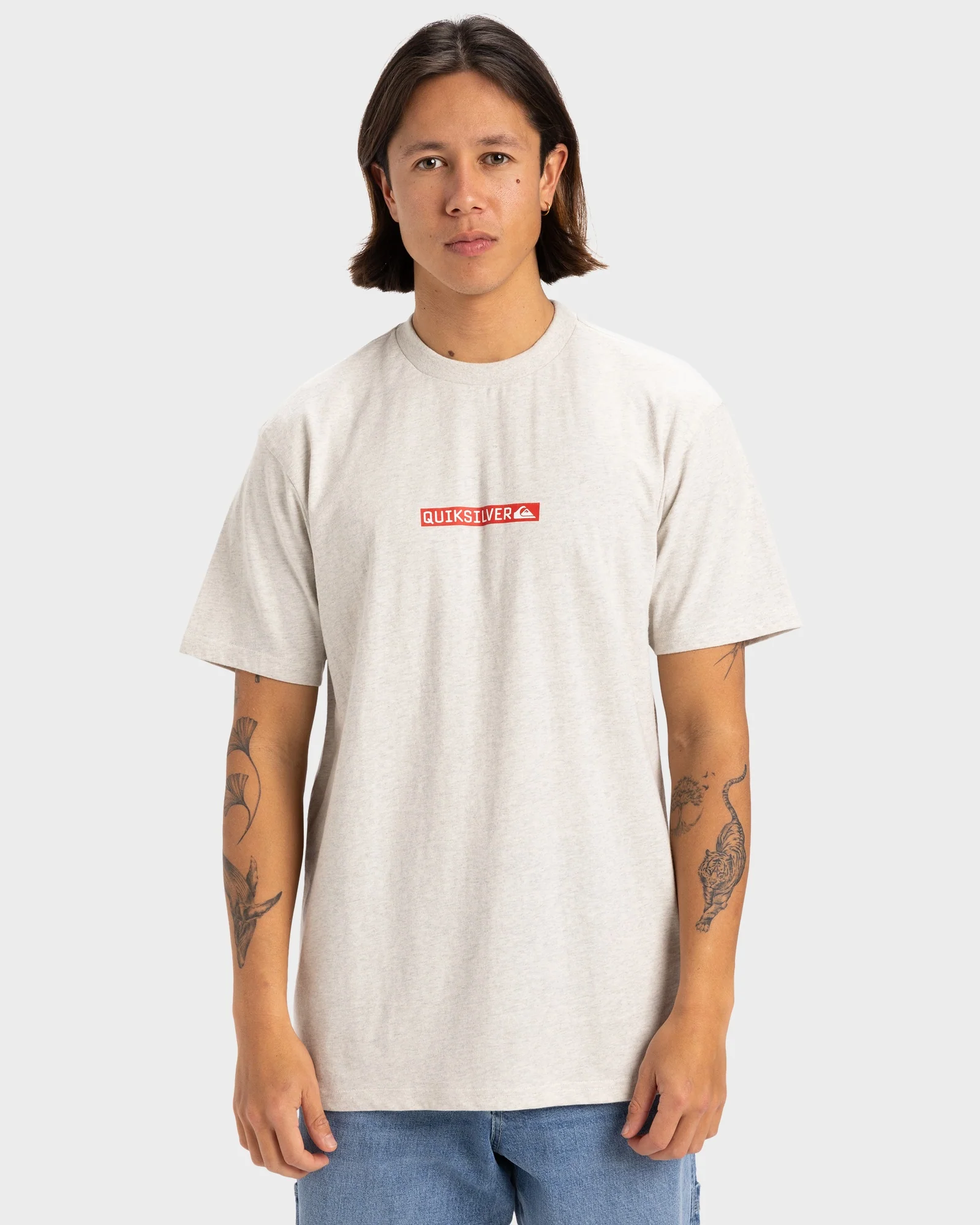 Mens Quiksilver Clicker Logo Dna T-Shirt