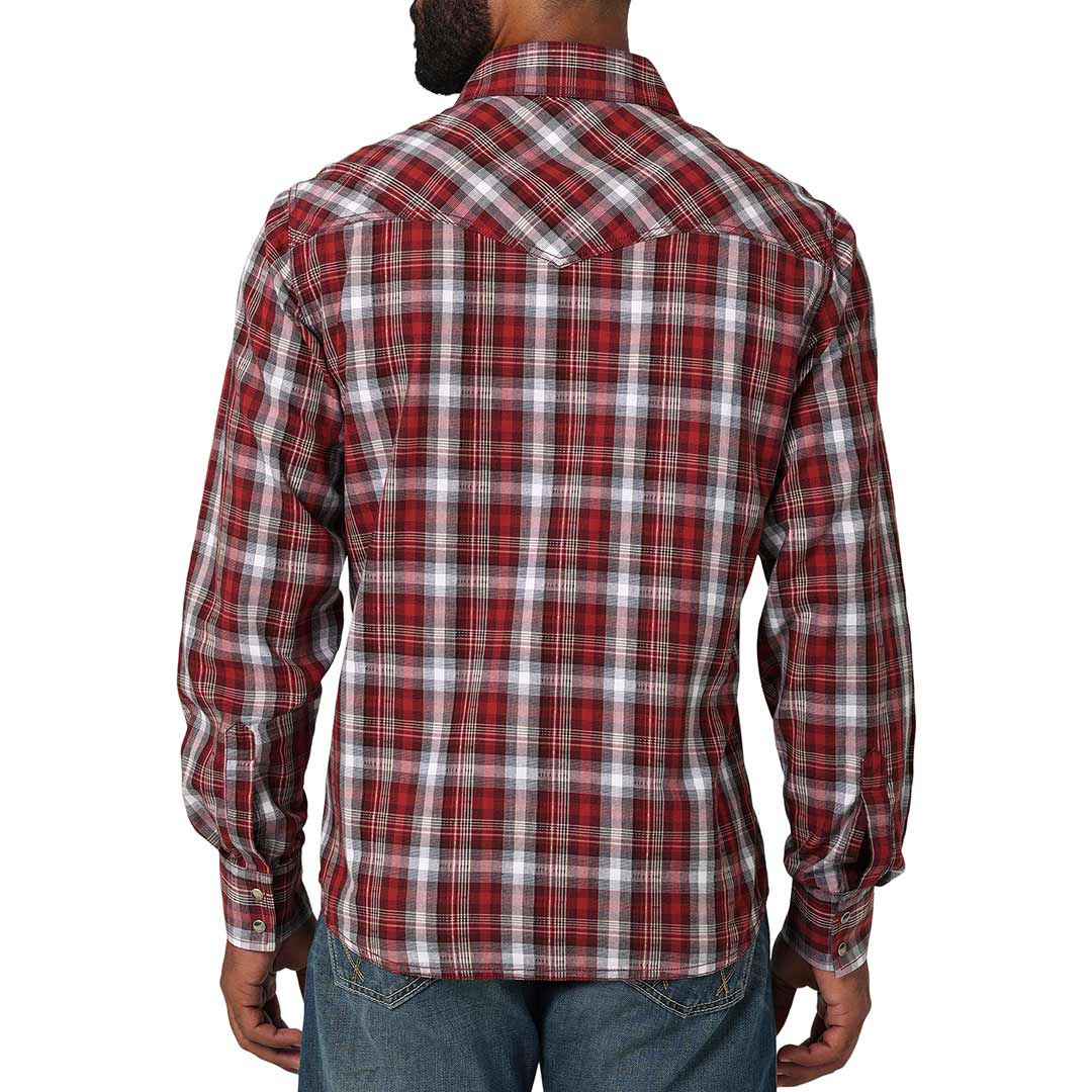 Wrangler Men's Retro Premium Plaid Snap Shirt