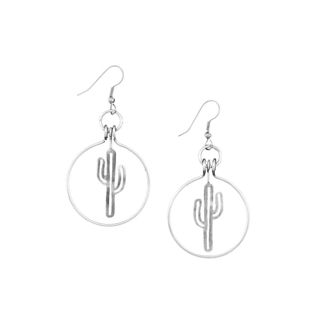 Vogt Silversmiths The Desert Dreamer Cactus Hoops