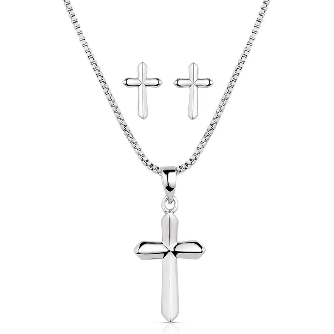 Montana Silversmiths True Belief Cross Jewelry Set