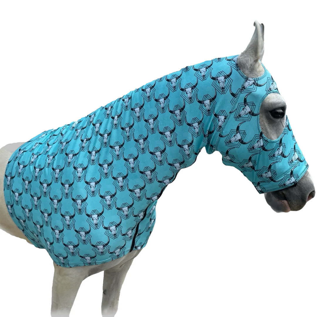 Tech Equestrian Aztec Lycra Hood with Zippers