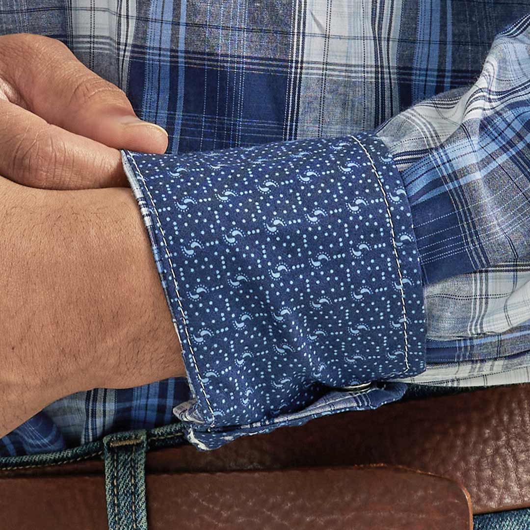Wrangler Men's 20X Competition Advanced Comfort Plaid Snap Shirt