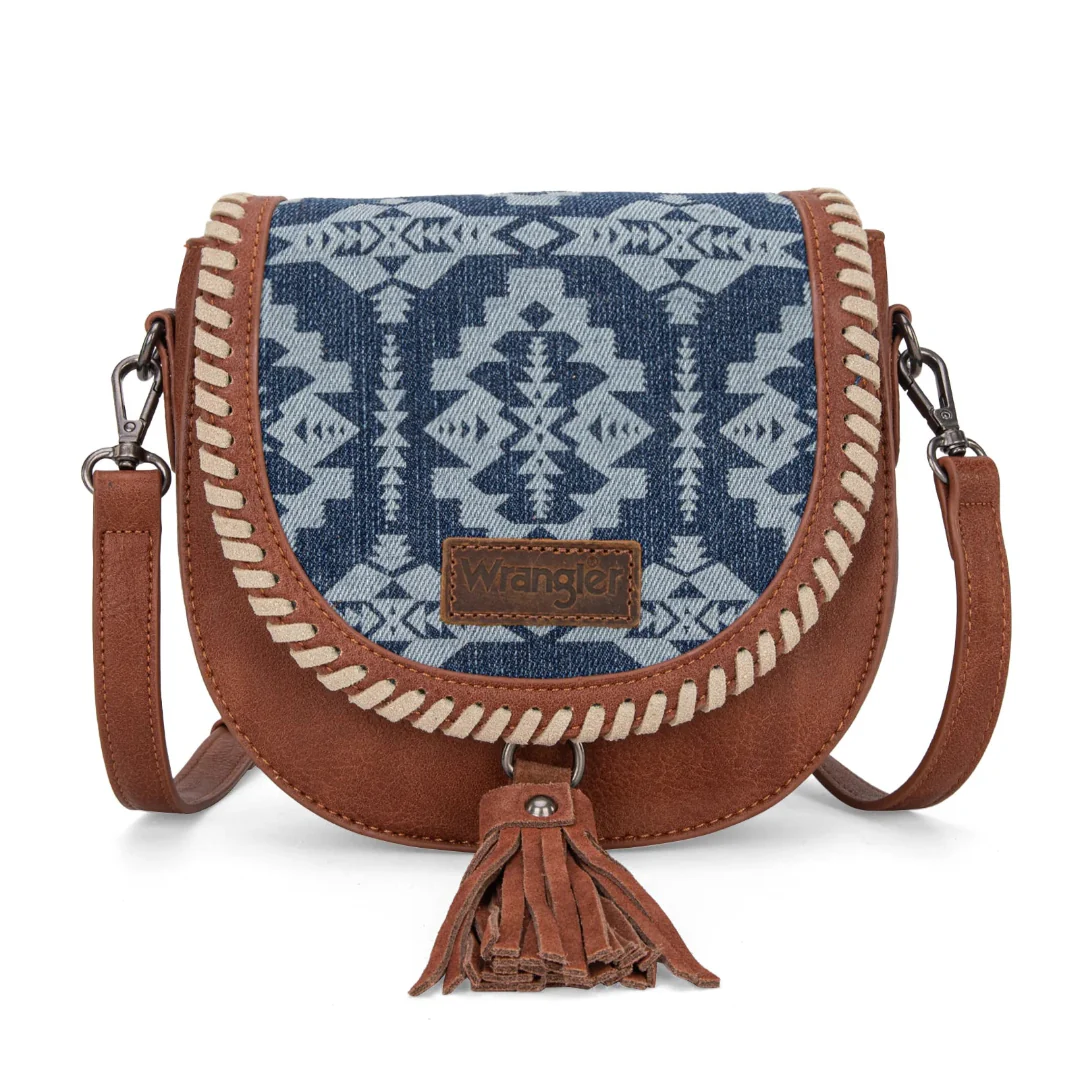 Wrangler Women's Aztec Print Mini Crossbody Purse