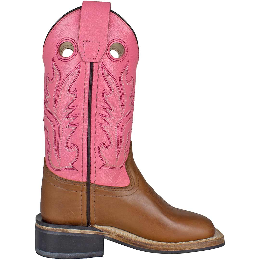 Old West Girls' Square Toe Cowgirl Boots