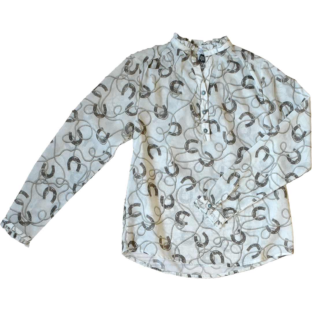 Tasha Polizzi Women's Pierre Horseshoe Print Blouse