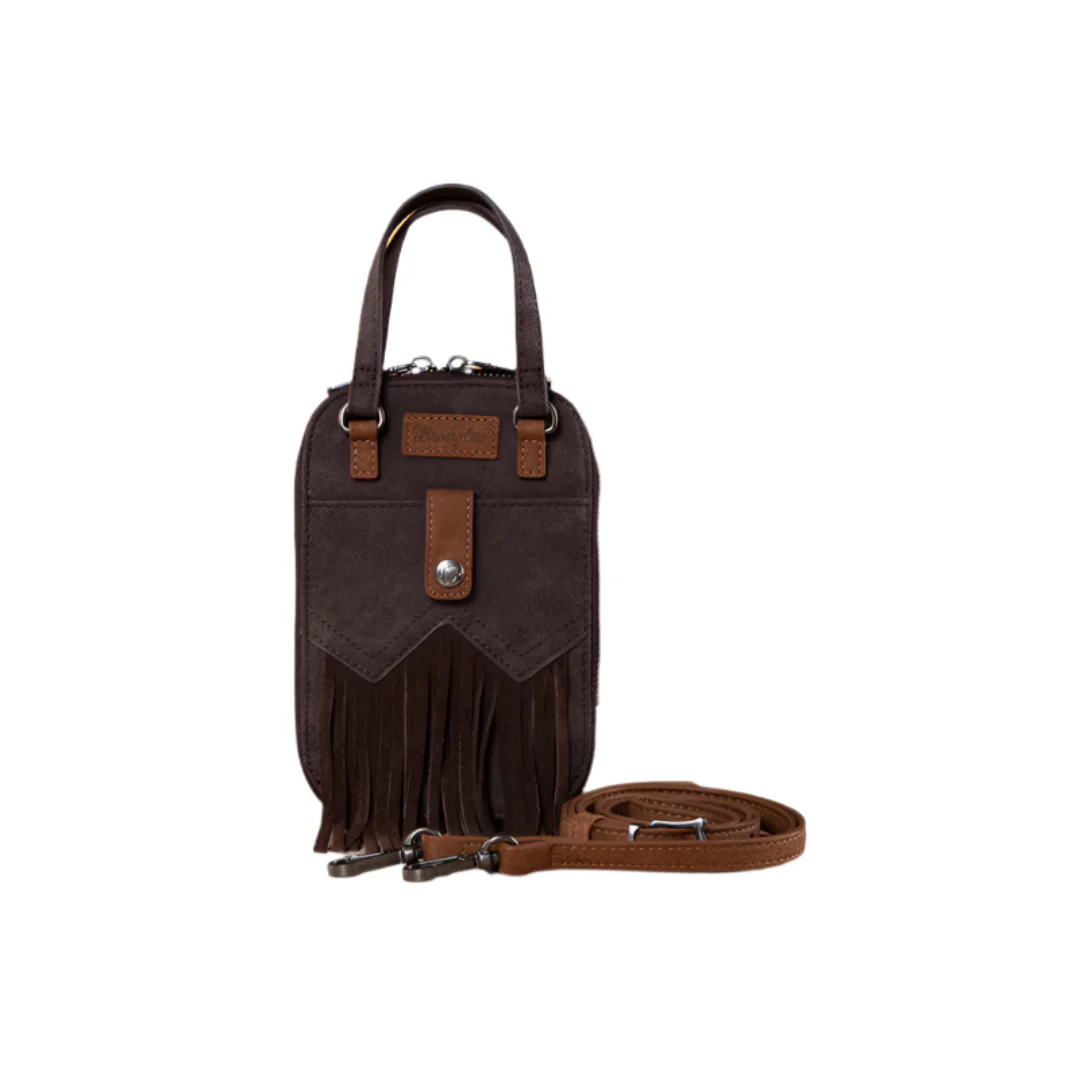 Wrangler Women's W Stitch Two Tone North South Mini Crossbody